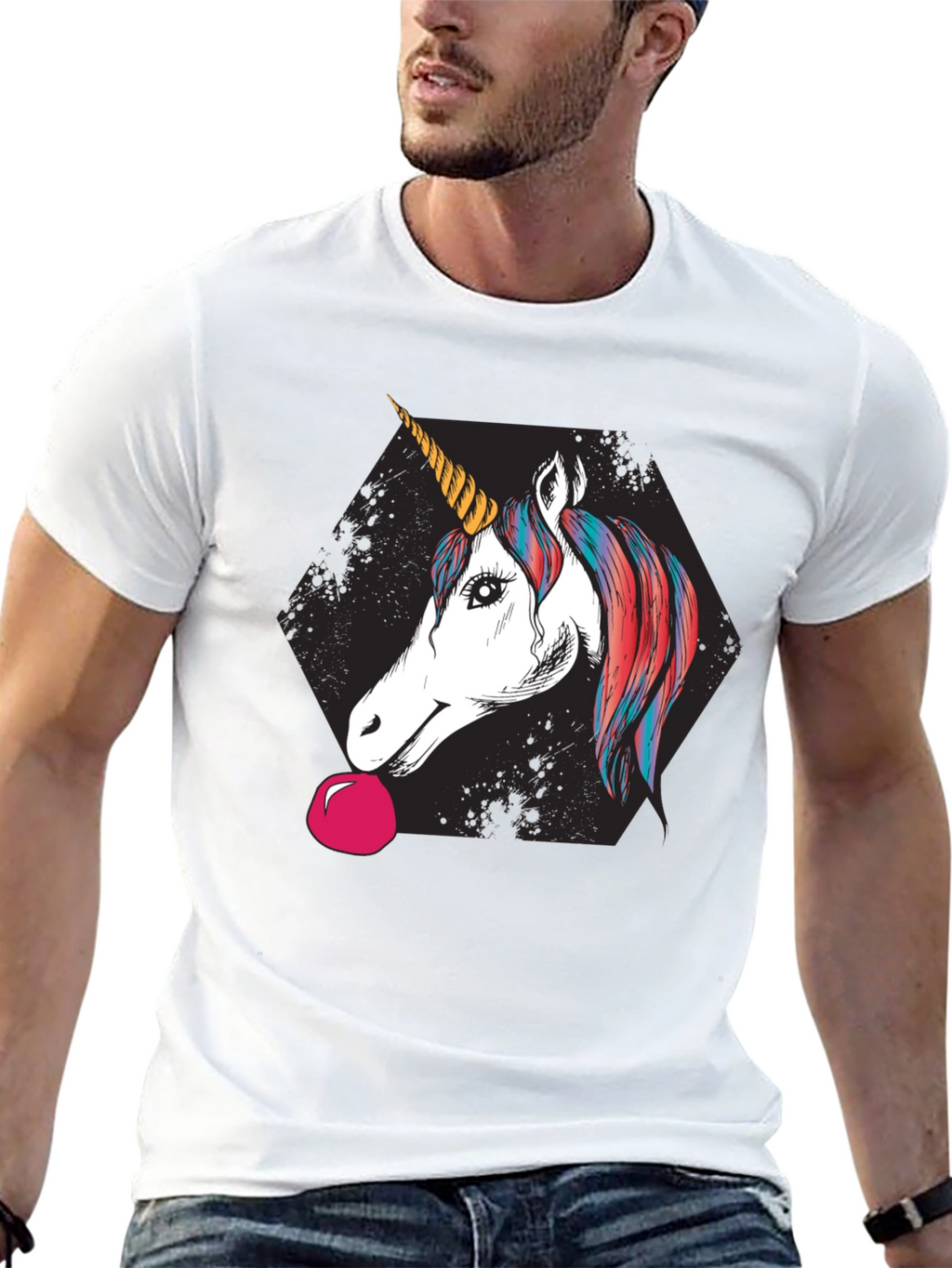 Unicorn Bubble Gum Graphic Tee