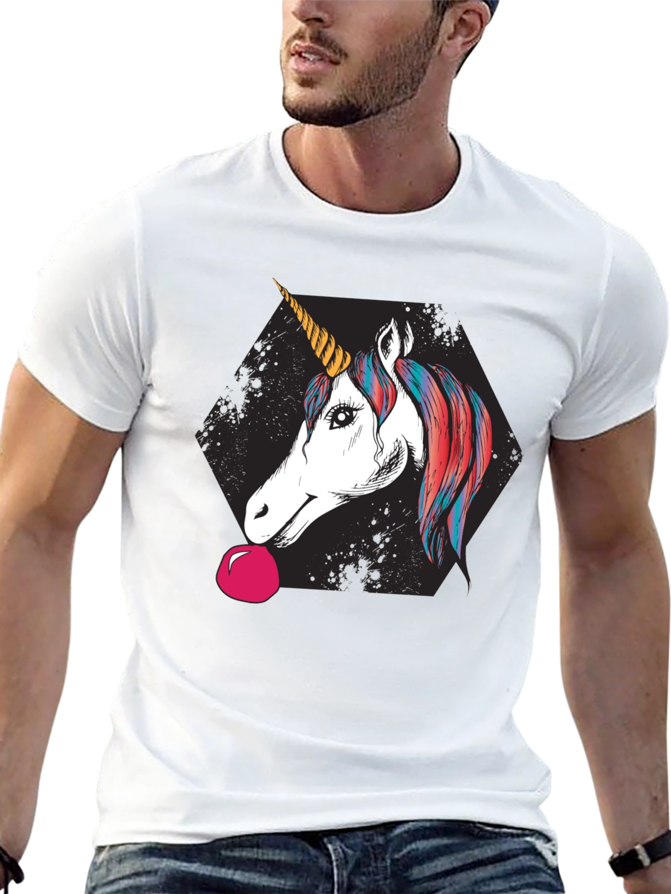 Unicorn Bubble Gum Graphic Tee