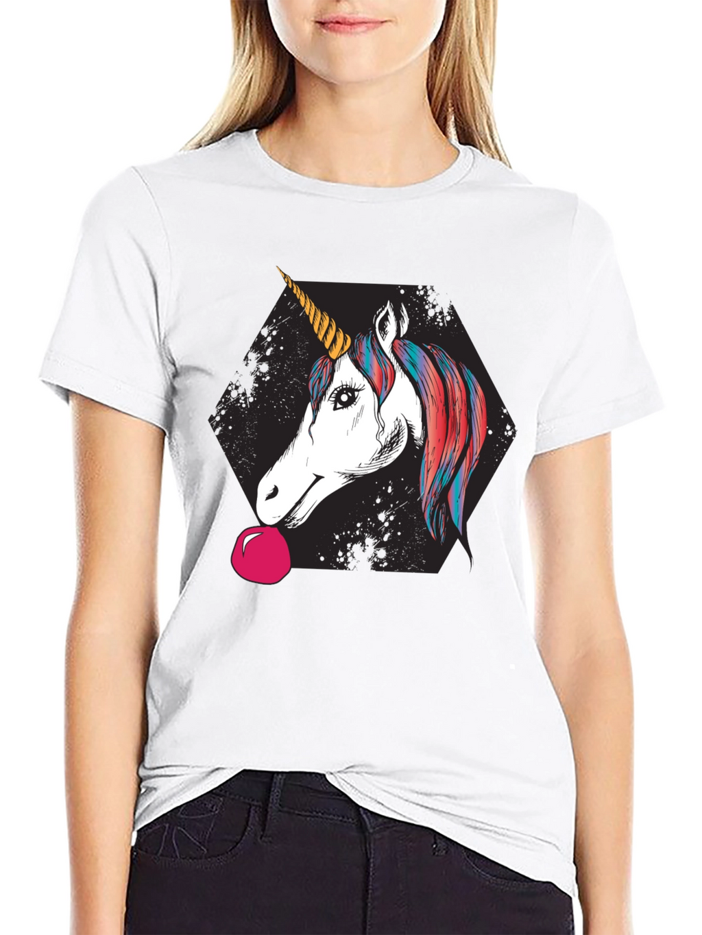 Unicorn Bubble Gum Graphic Tee