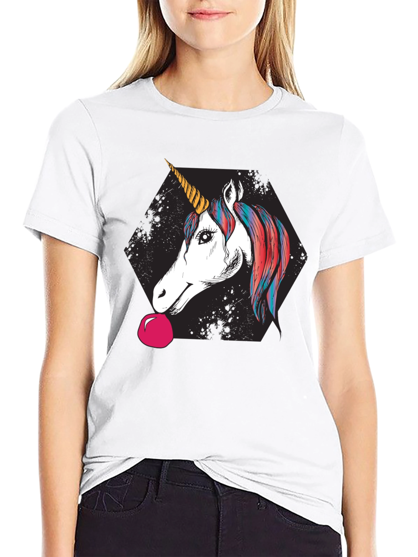 Unicorn Bubble Gum Graphic Tee