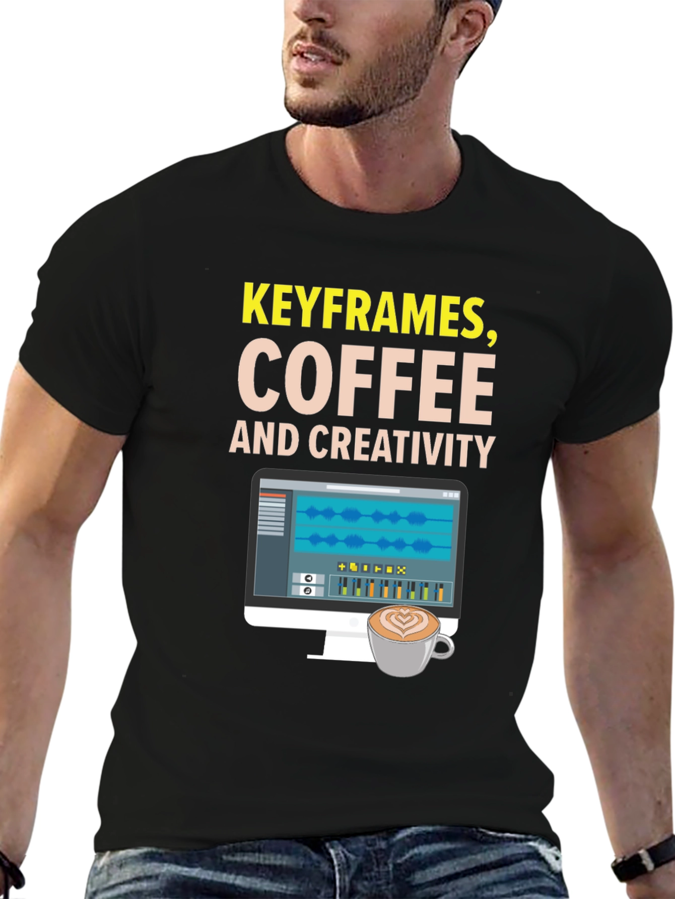 Keyframes Coffee and Creativity Graphic Tee