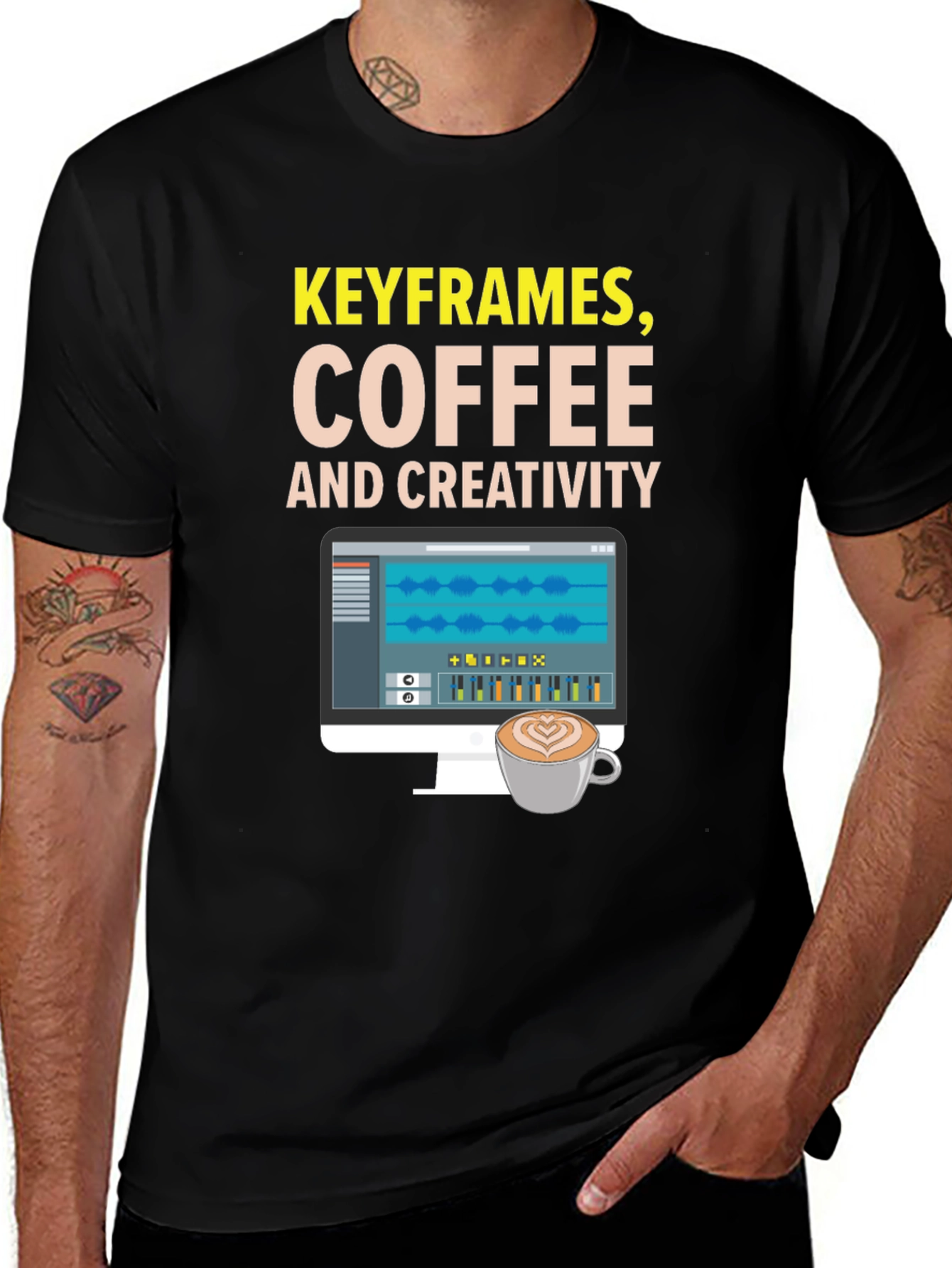 Keyframes Coffee and Creativity Graphic Tee