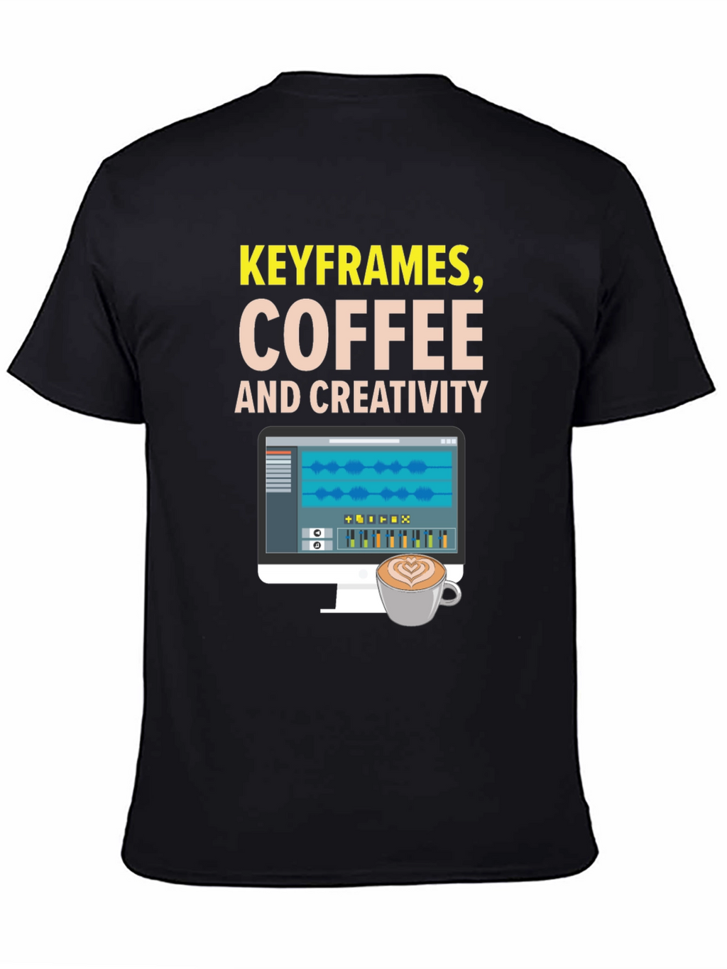 Keyframes Coffee and Creativity Graphic Tee