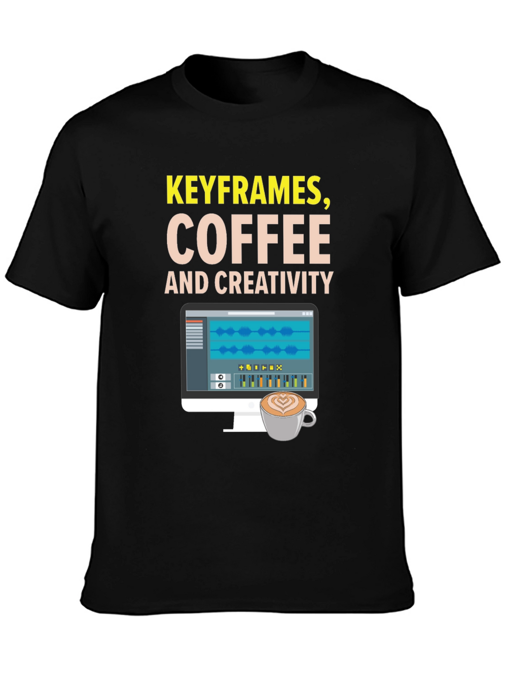 Keyframes Coffee and Creativity Graphic Tee