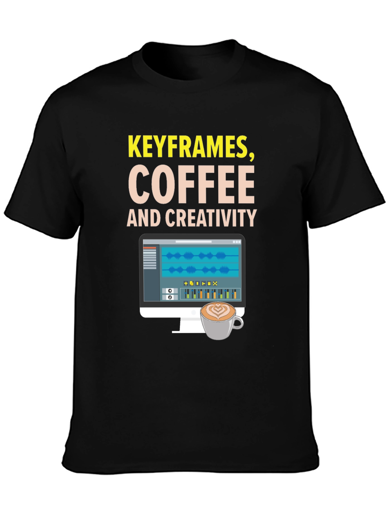 Keyframes Coffee and Creativity Graphic Tee