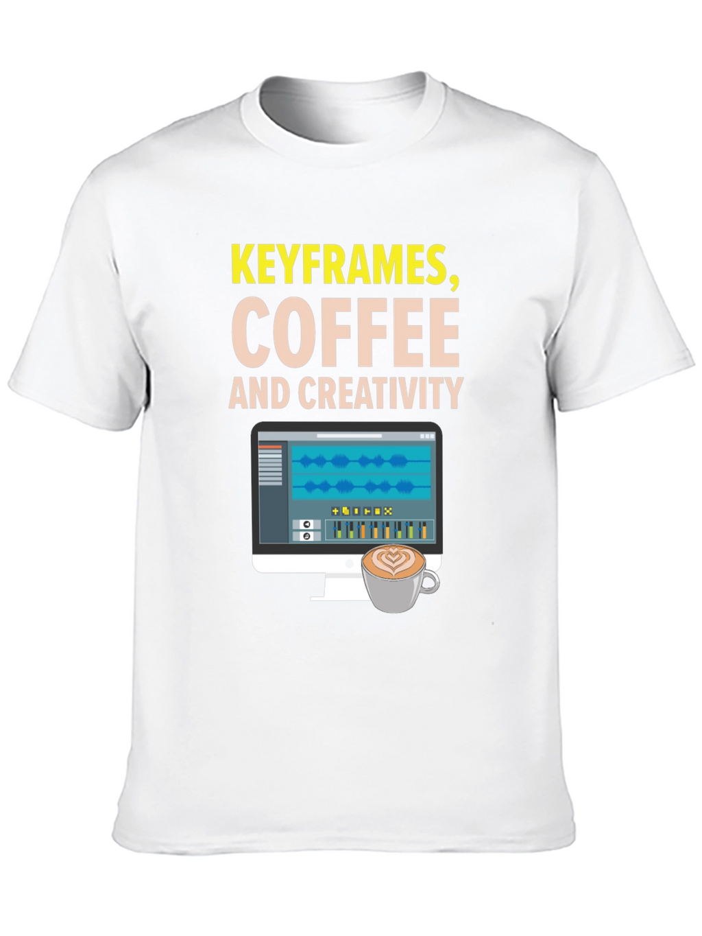 Keyframes Coffee and Creativity Graphic Tee
