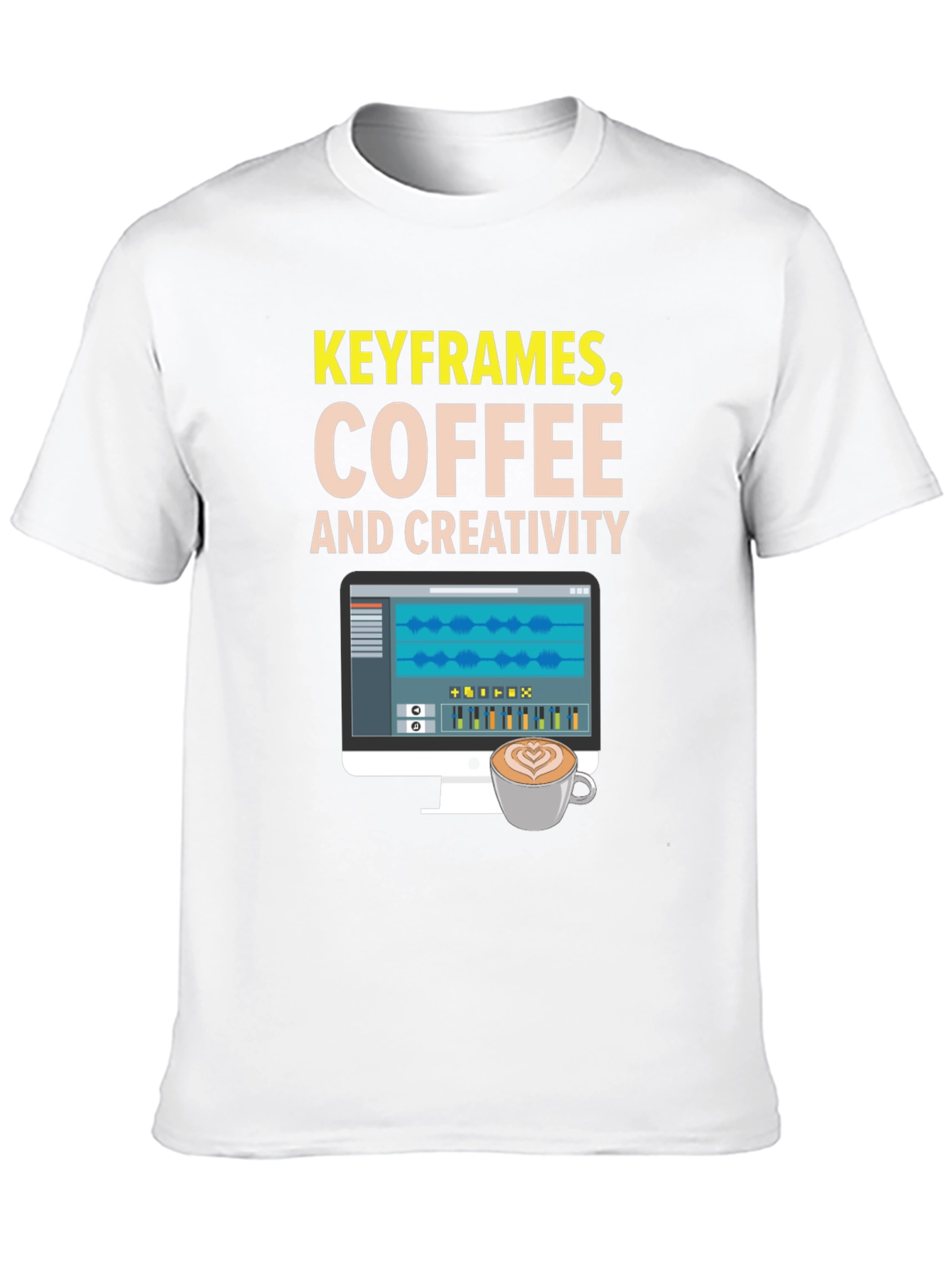 Keyframes Coffee and Creativity Graphic Tee