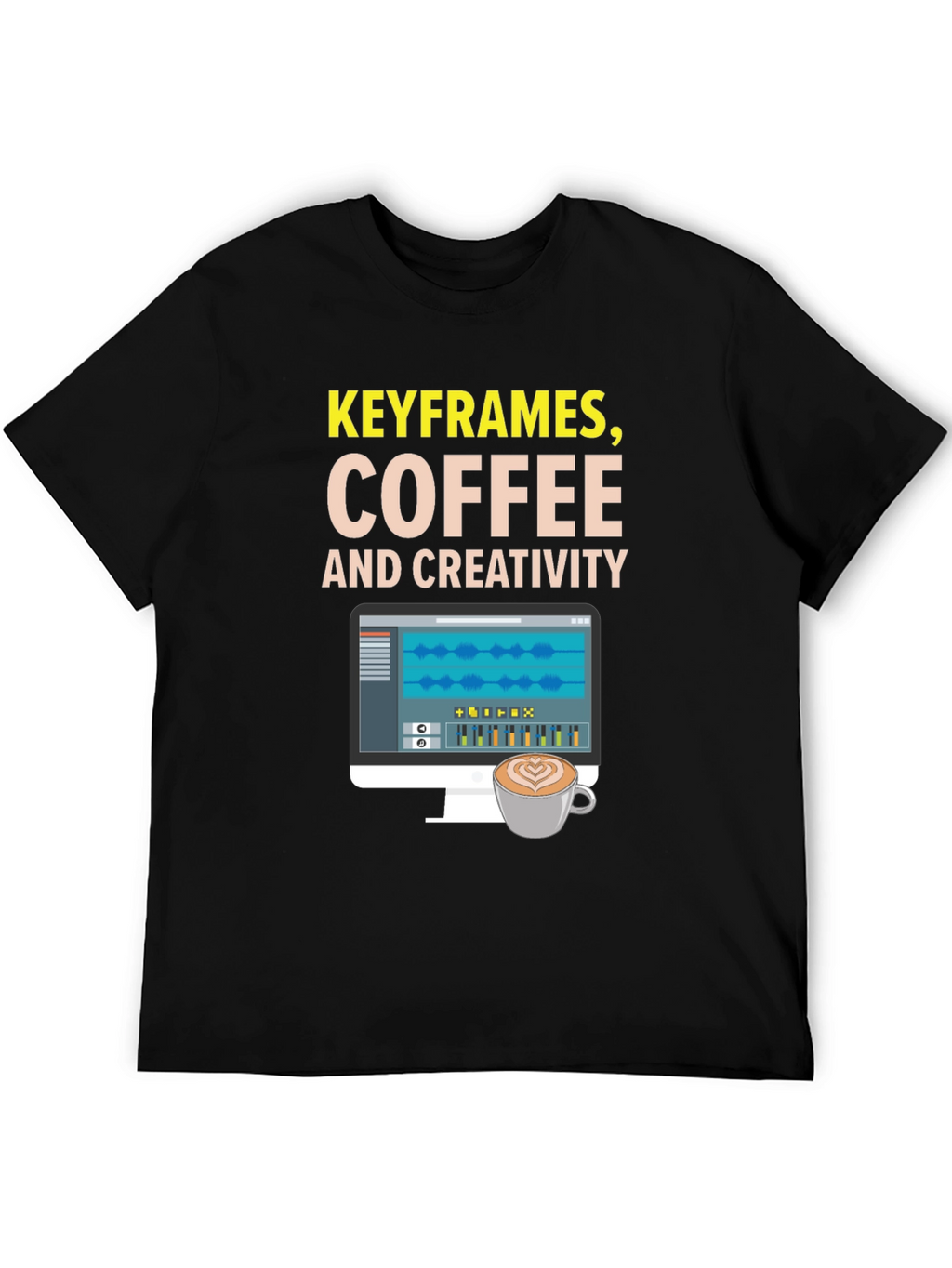 Keyframes Coffee and Creativity Graphic Tee