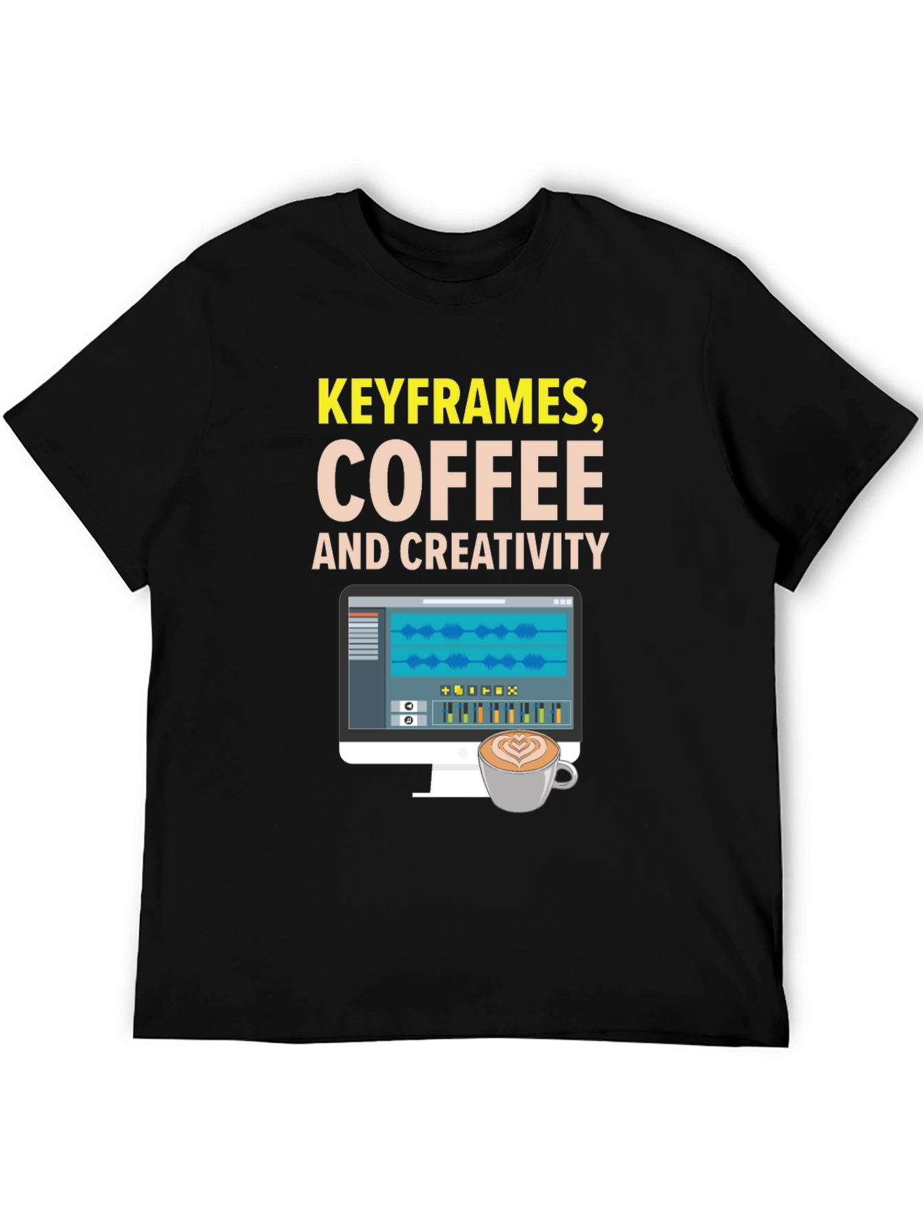 Keyframes Coffee and Creativity Graphic Tee