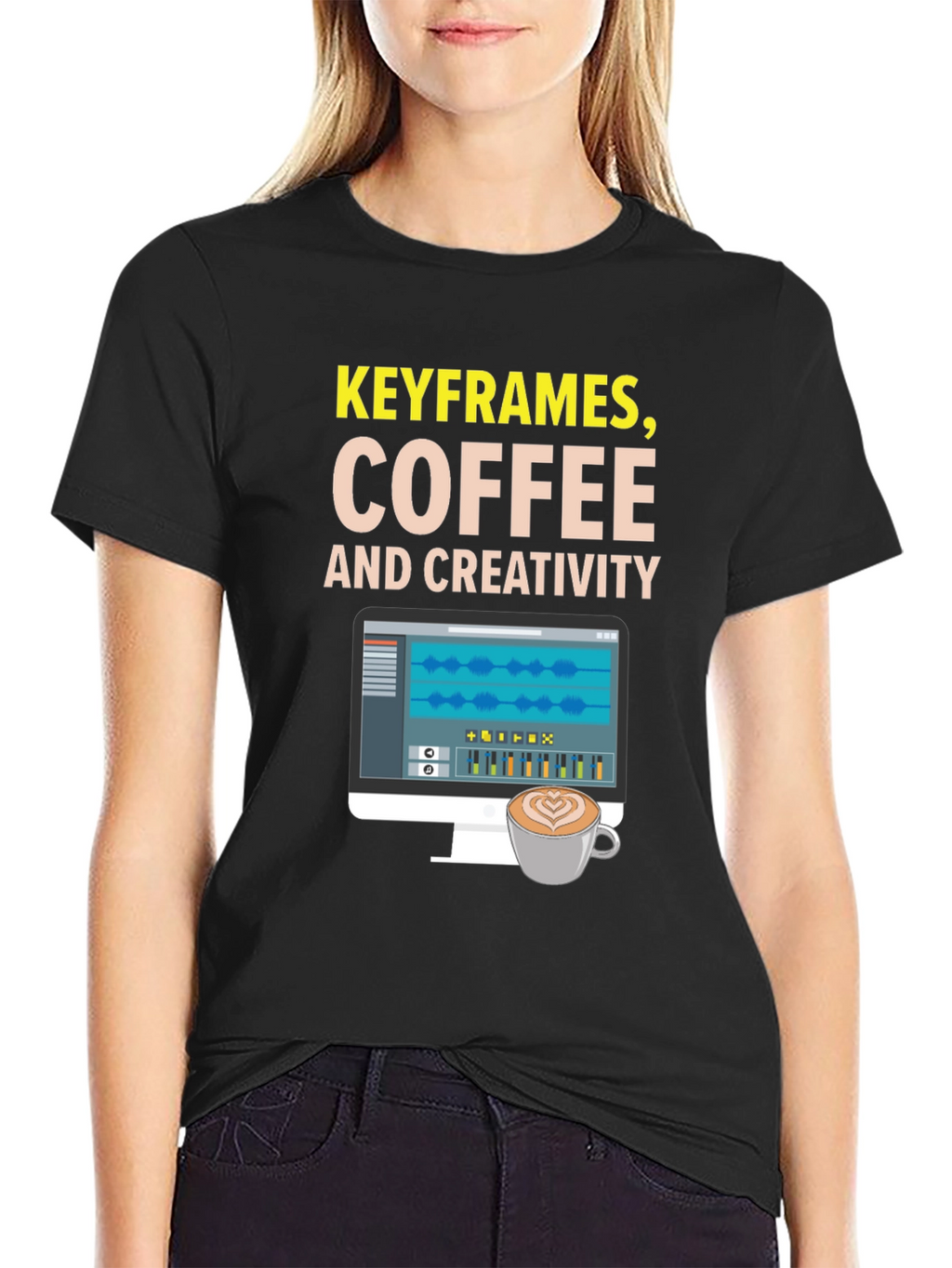 Keyframes Coffee and Creativity Graphic Tee