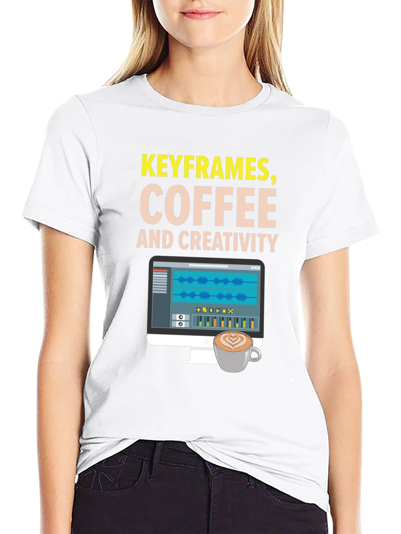 Keyframes Coffee and Creativity Graphic Tee