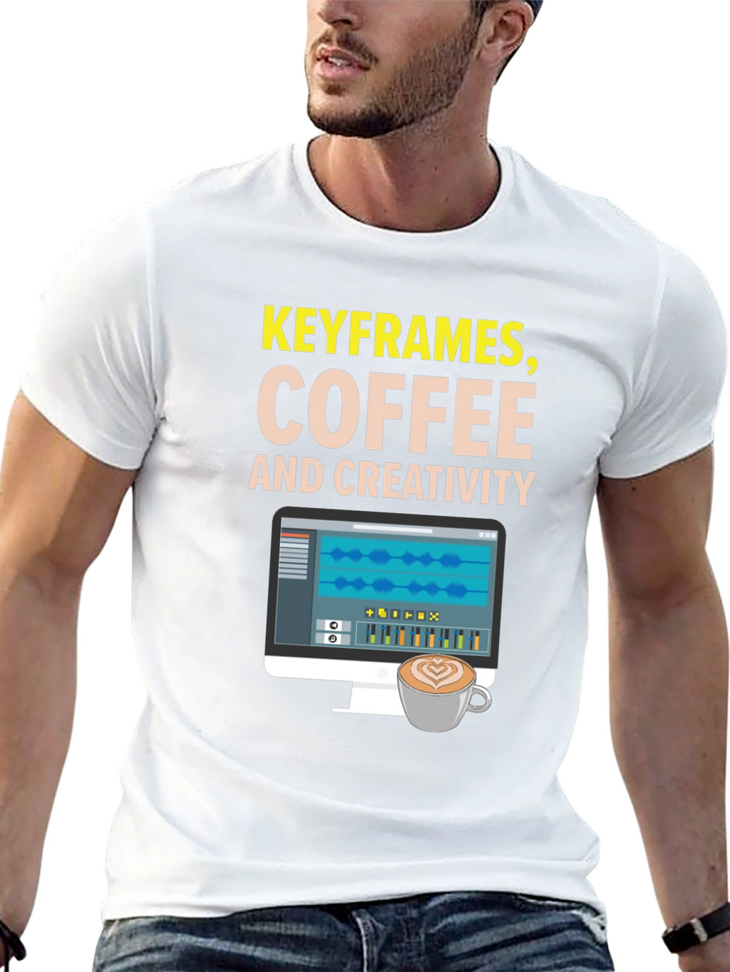 Keyframes Coffee and Creativity Graphic Tee