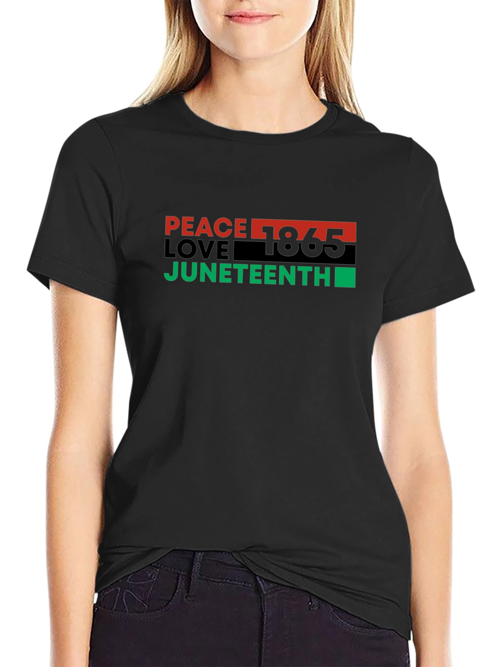 Juneteenth Peace Love T-Shirt