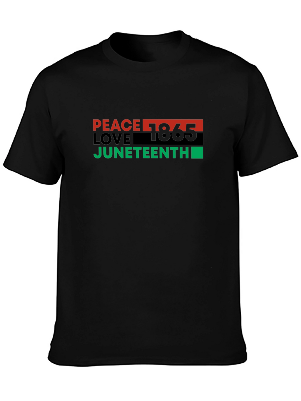 Juneteenth Peace Love T-Shirt