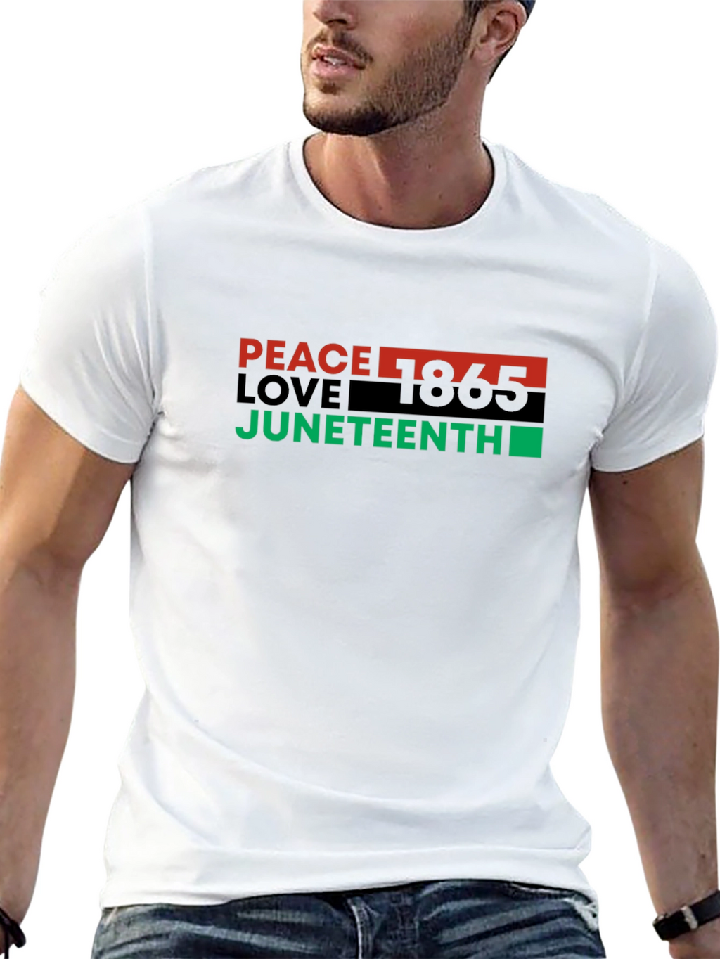 Juneteenth Peace Love T-Shirt