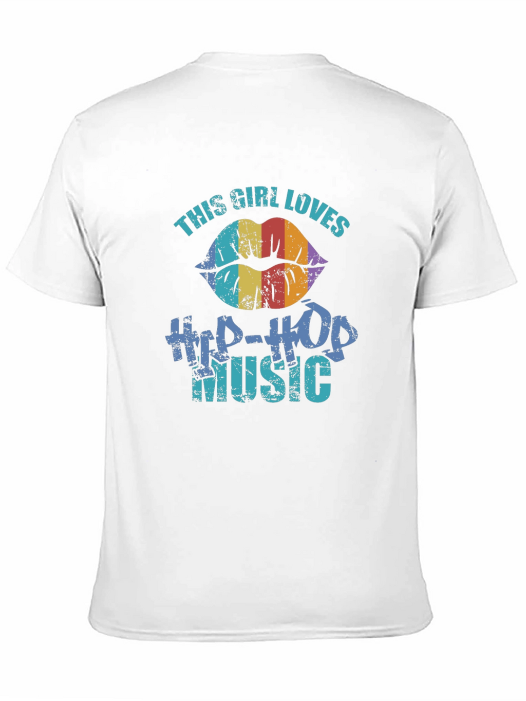 This Girl Loves Hip-Hop Music Graphic T-Shirt