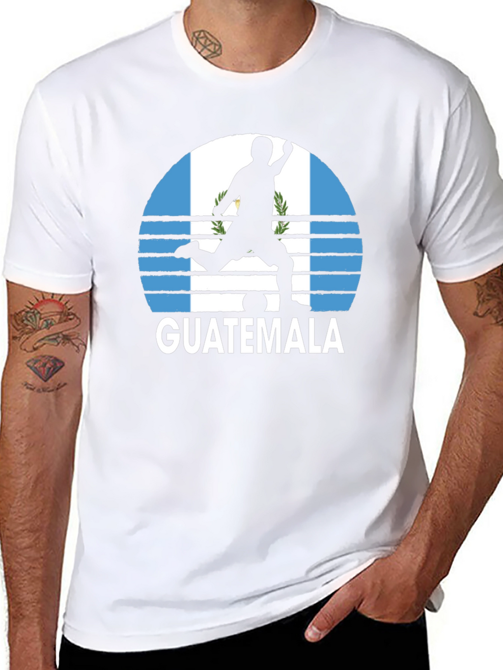 Guatemala Soccer T-Shirt - Flag Graphic Tee