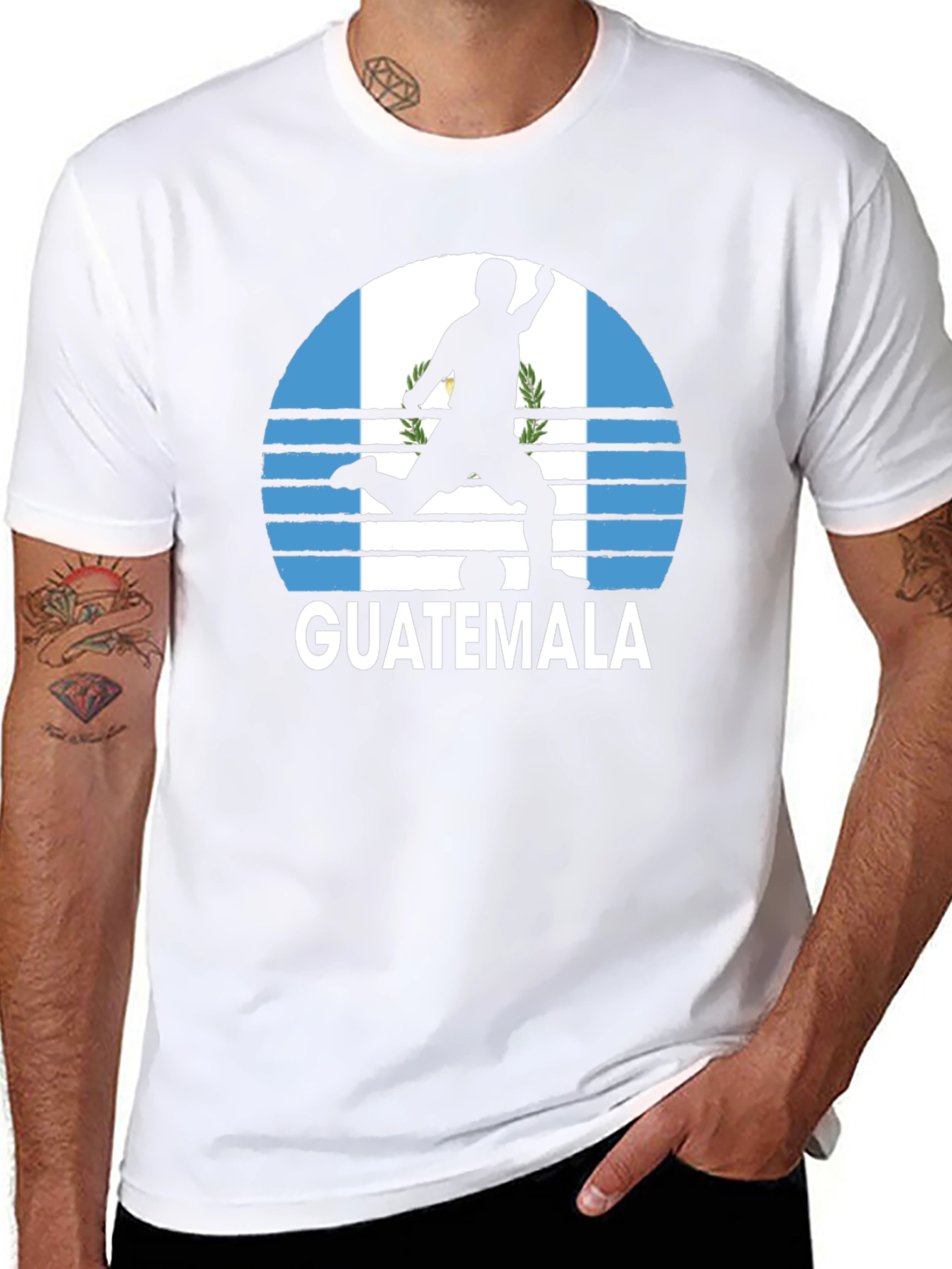 Guatemala Soccer T-Shirt - Flag Graphic Tee