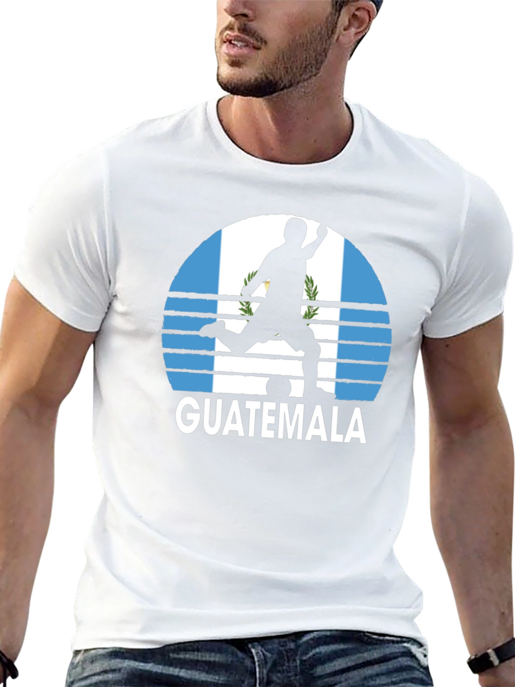 Guatemala Soccer T-Shirt - Flag Graphic Tee