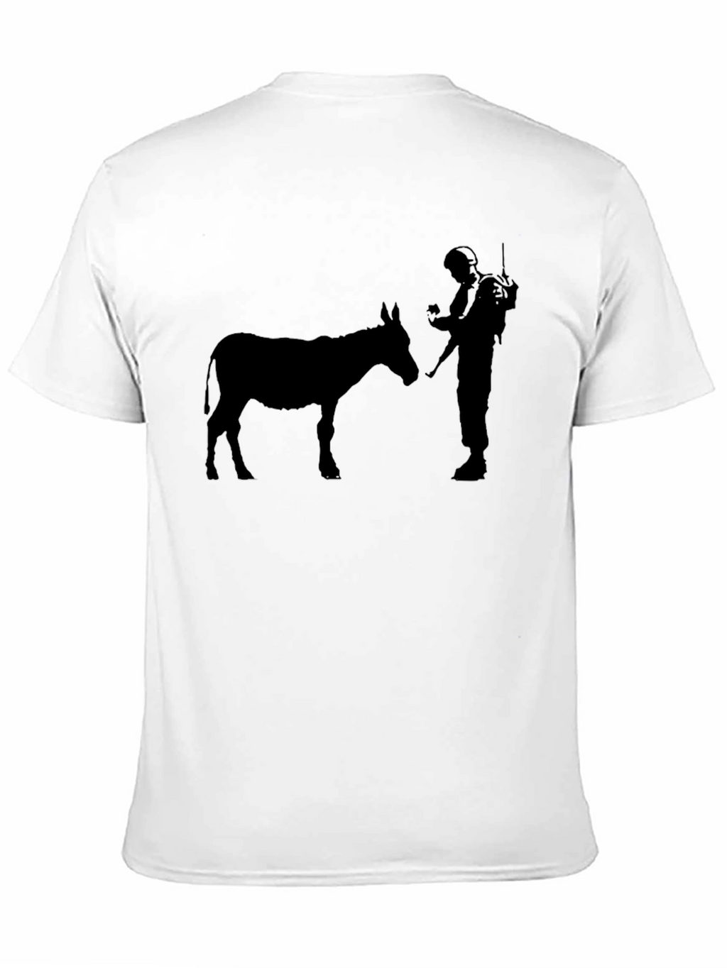 Donkey and Soldier Graphic Tee - Black