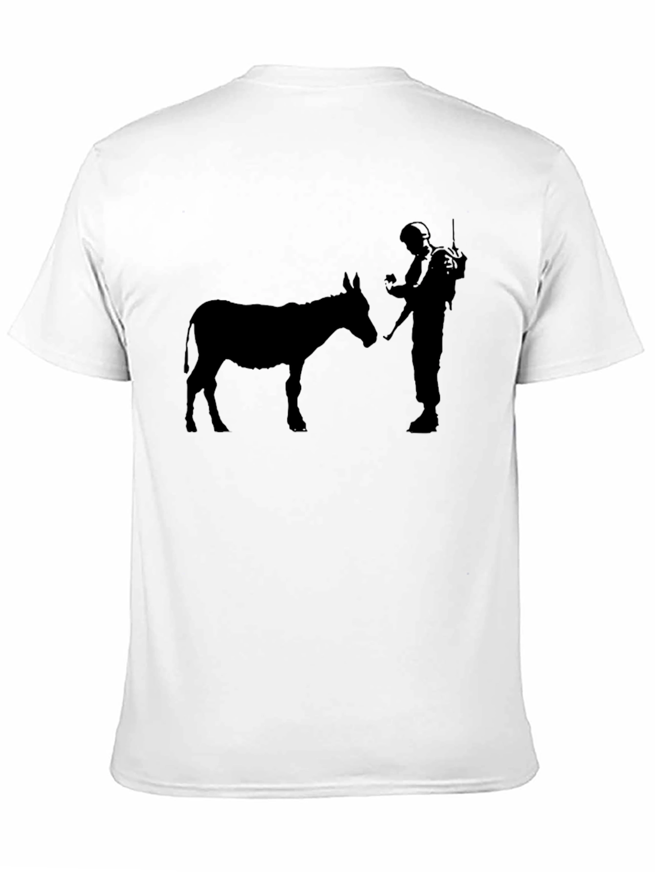 Donkey and Soldier Graphic Tee - Black