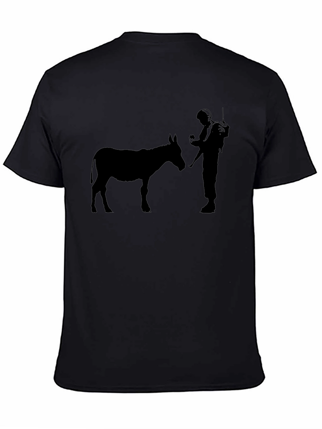 Donkey and Soldier Graphic Tee - Black