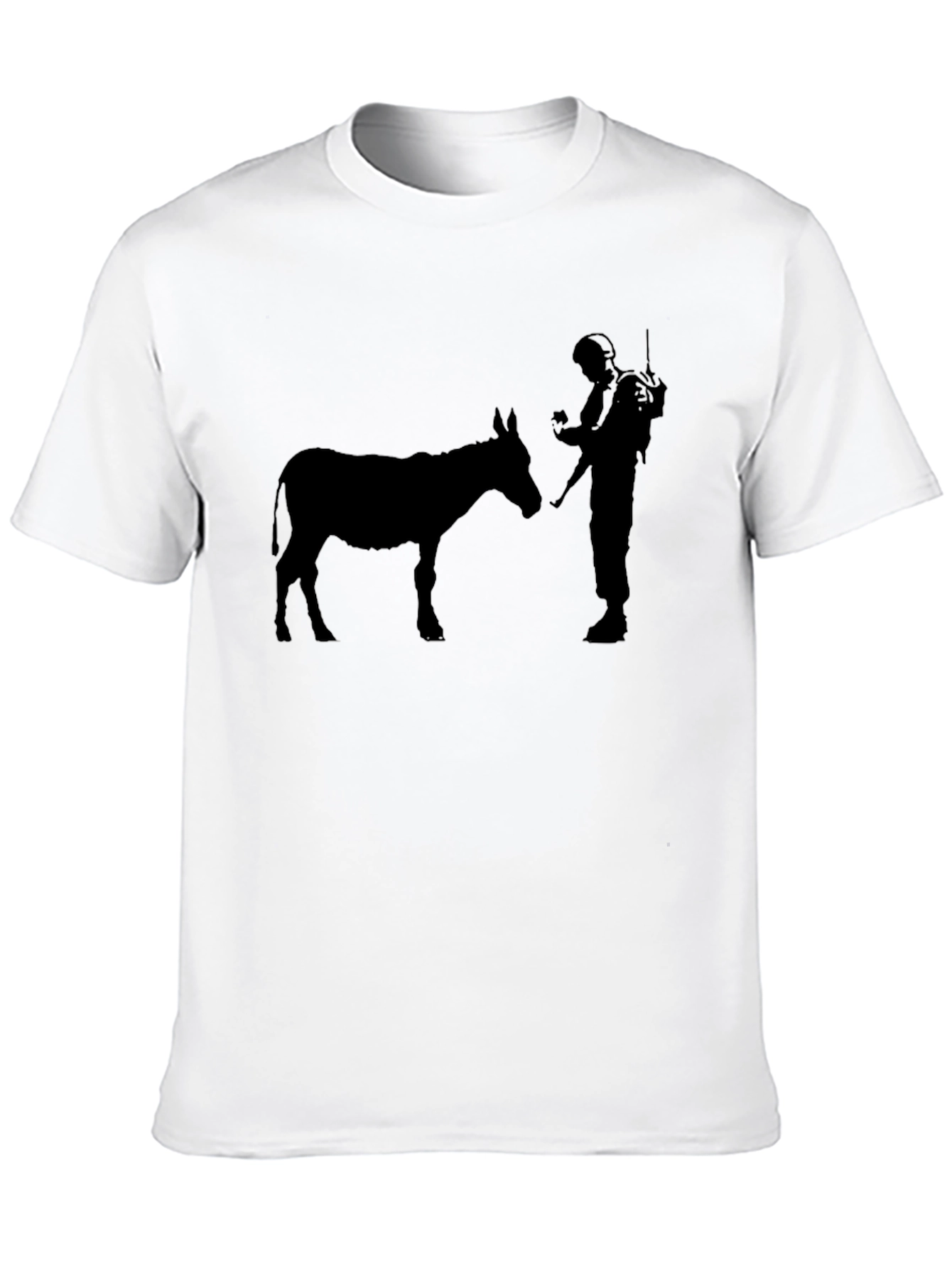Donkey and Soldier Graphic Tee - Black