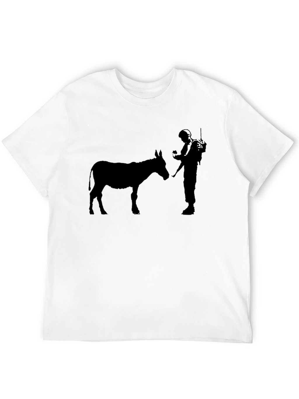 Donkey and Soldier Graphic Tee - Black