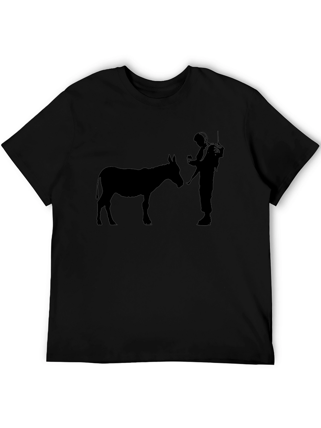 Donkey and Soldier Graphic Tee - Black