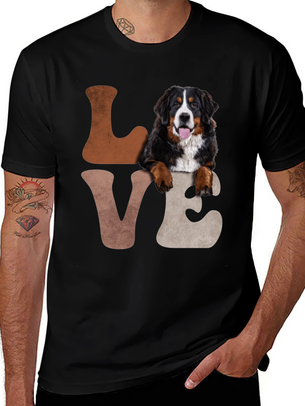 Bernese Mountain Dog Love T-Shirt Dog Lover Tee