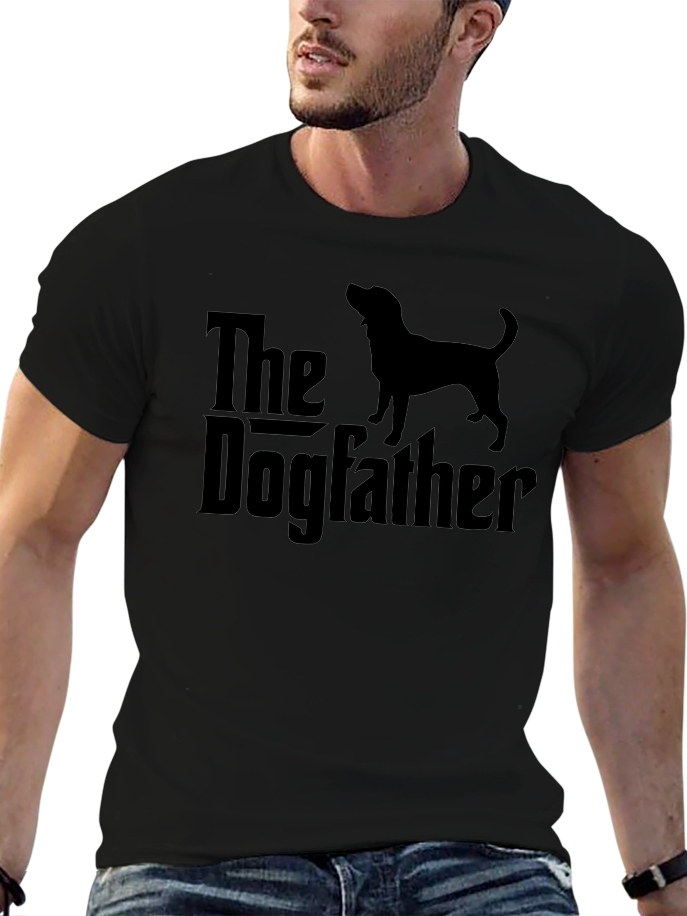 The Dogfather T-Shirt - Black Dog Lover Tee