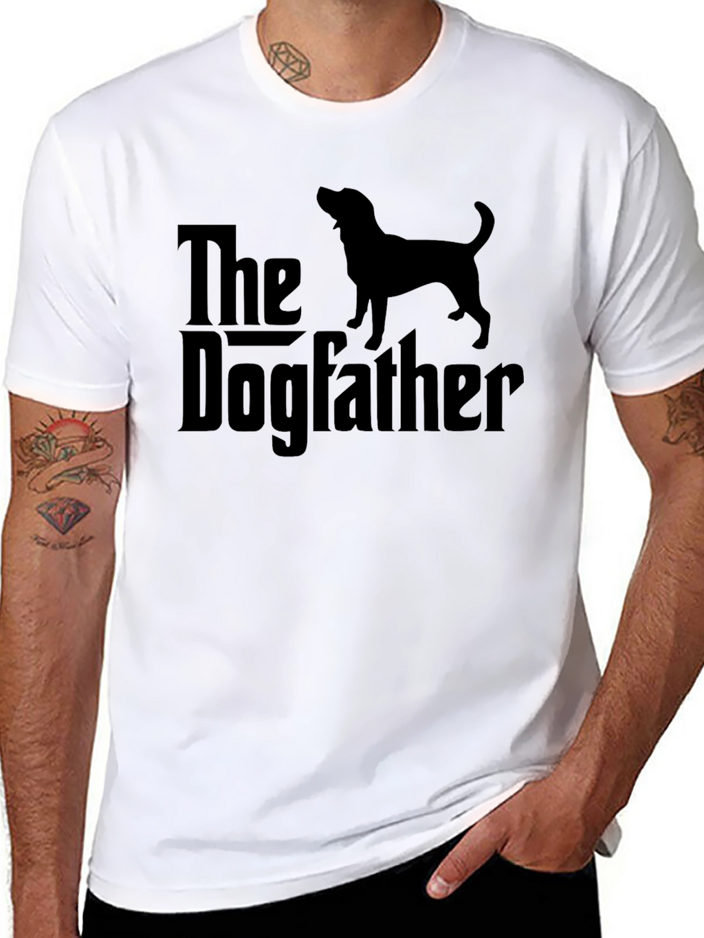 The Dogfather T-Shirt - Black Dog Lover Tee