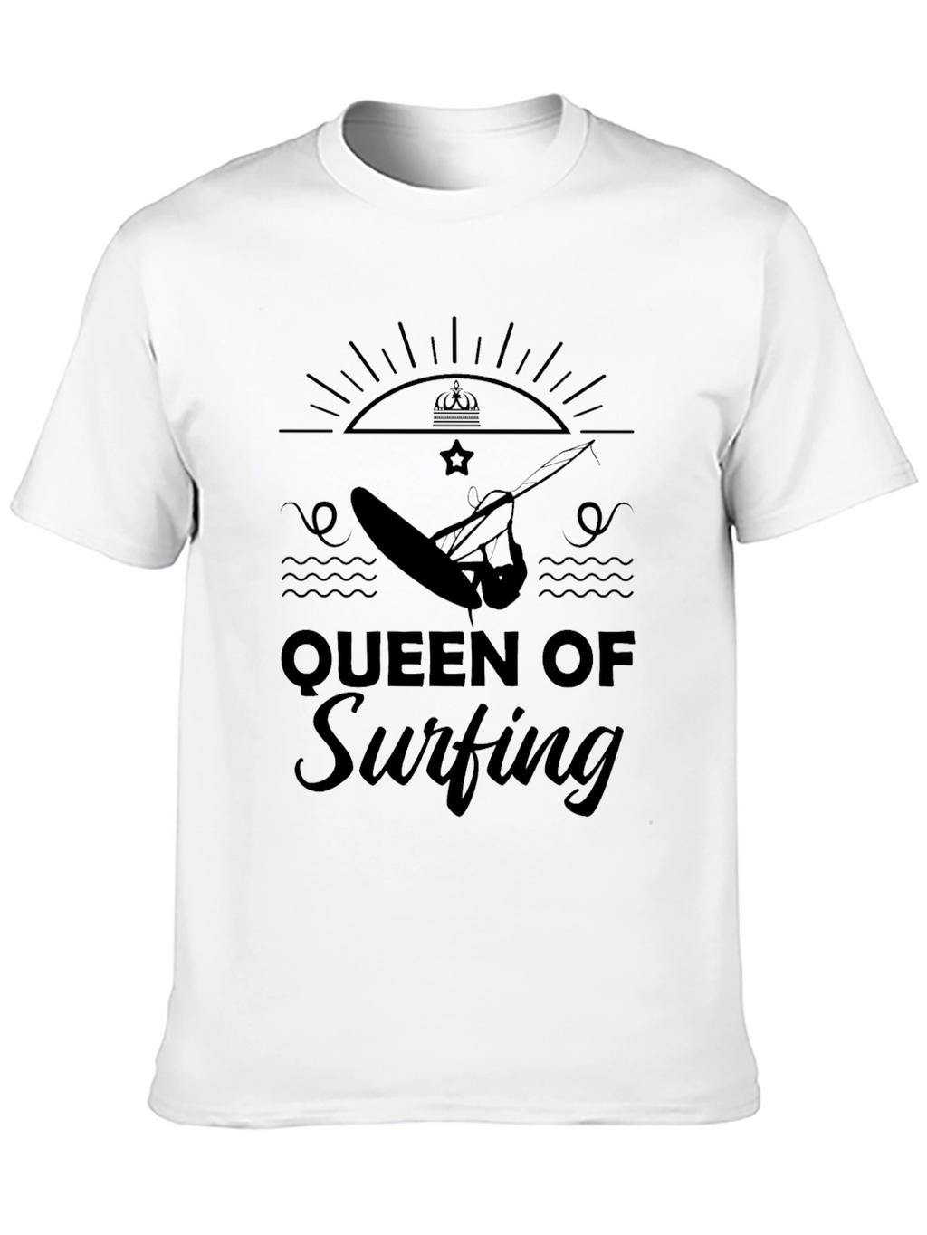 Queen of Surfing Black T-Shirt