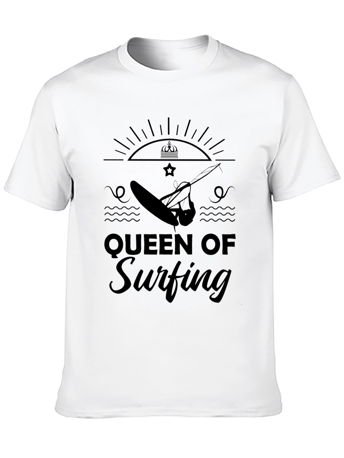Queen of Surfing Black T-Shirt