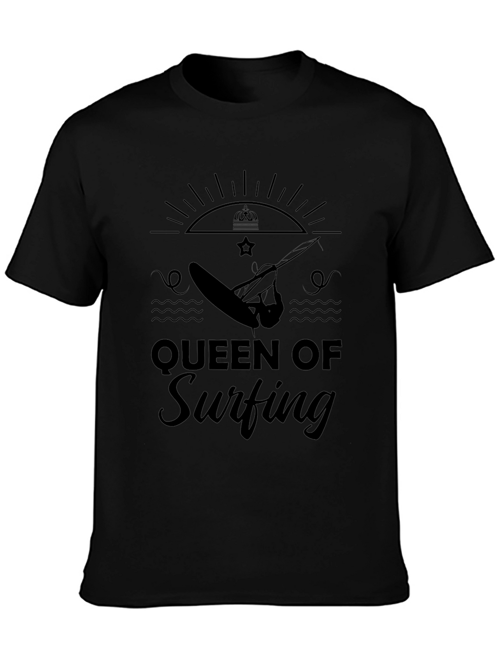Queen of Surfing Black T-Shirt