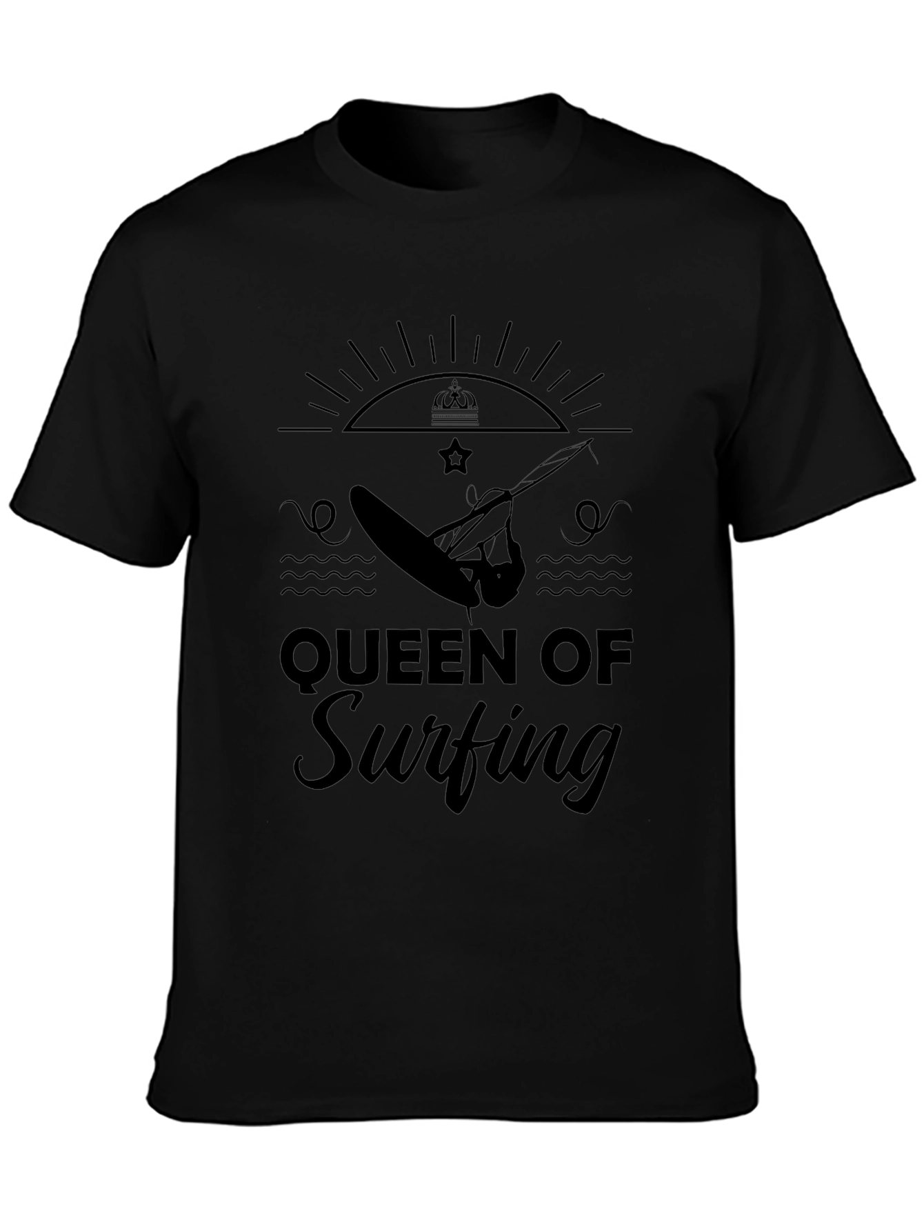 Queen of Surfing Black T-Shirt