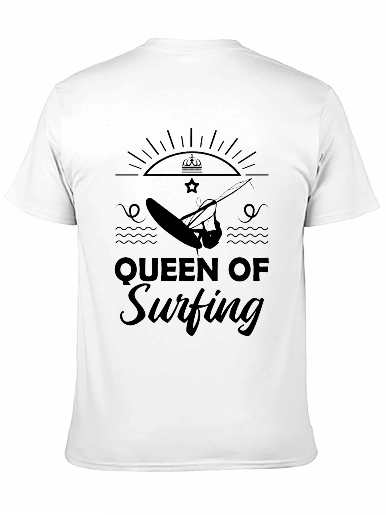 Queen of Surfing Black T-Shirt