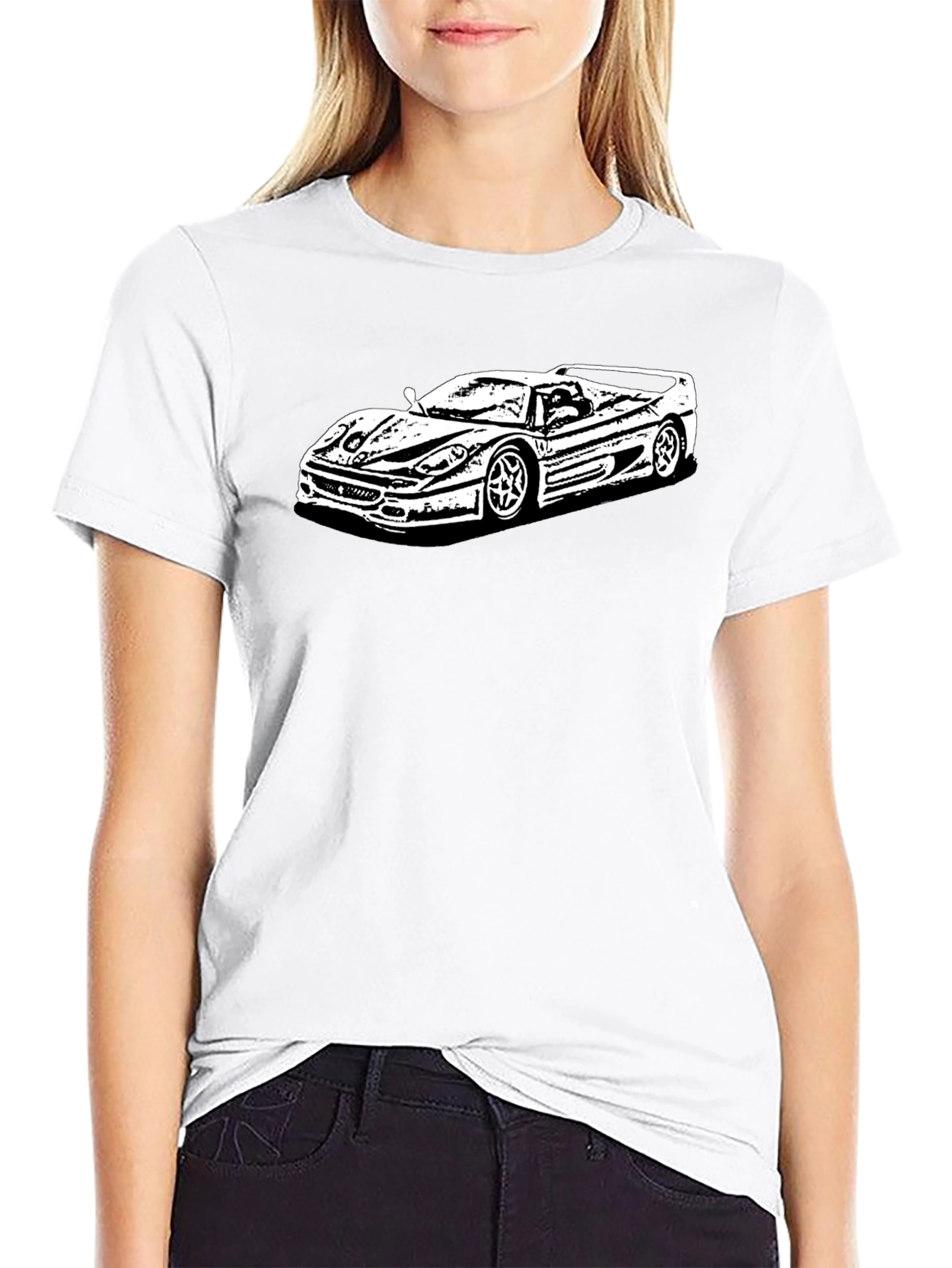Car Graphic Tee - Cool & Casual Black T-Shirt