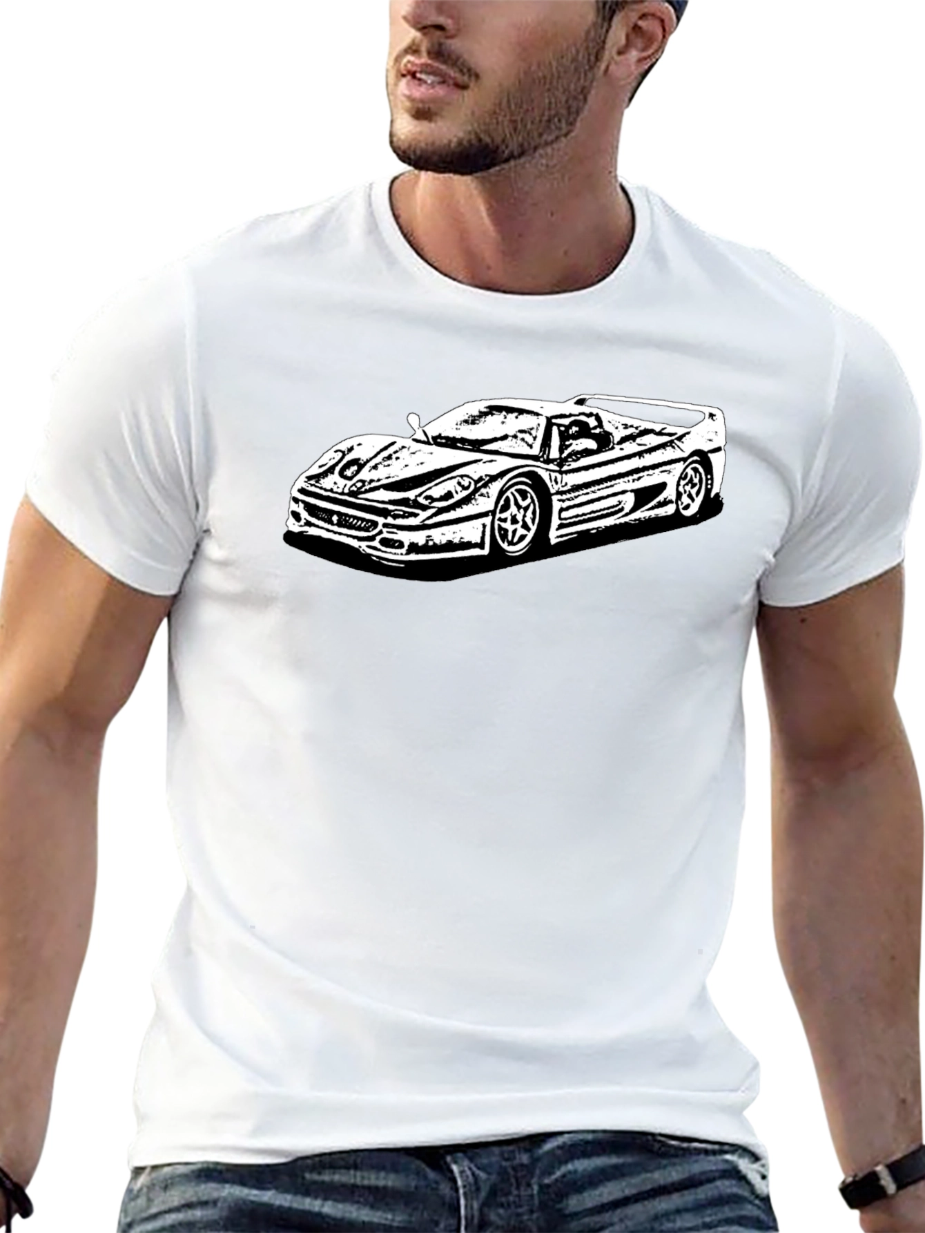 Car Graphic Tee - Cool & Casual Black T-Shirt