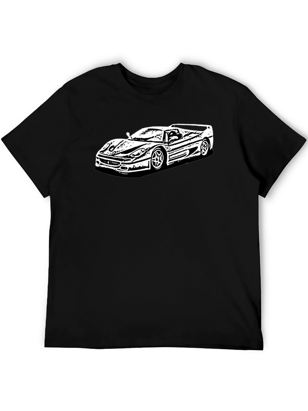 Car Graphic Tee - Cool & Casual Black T-Shirt