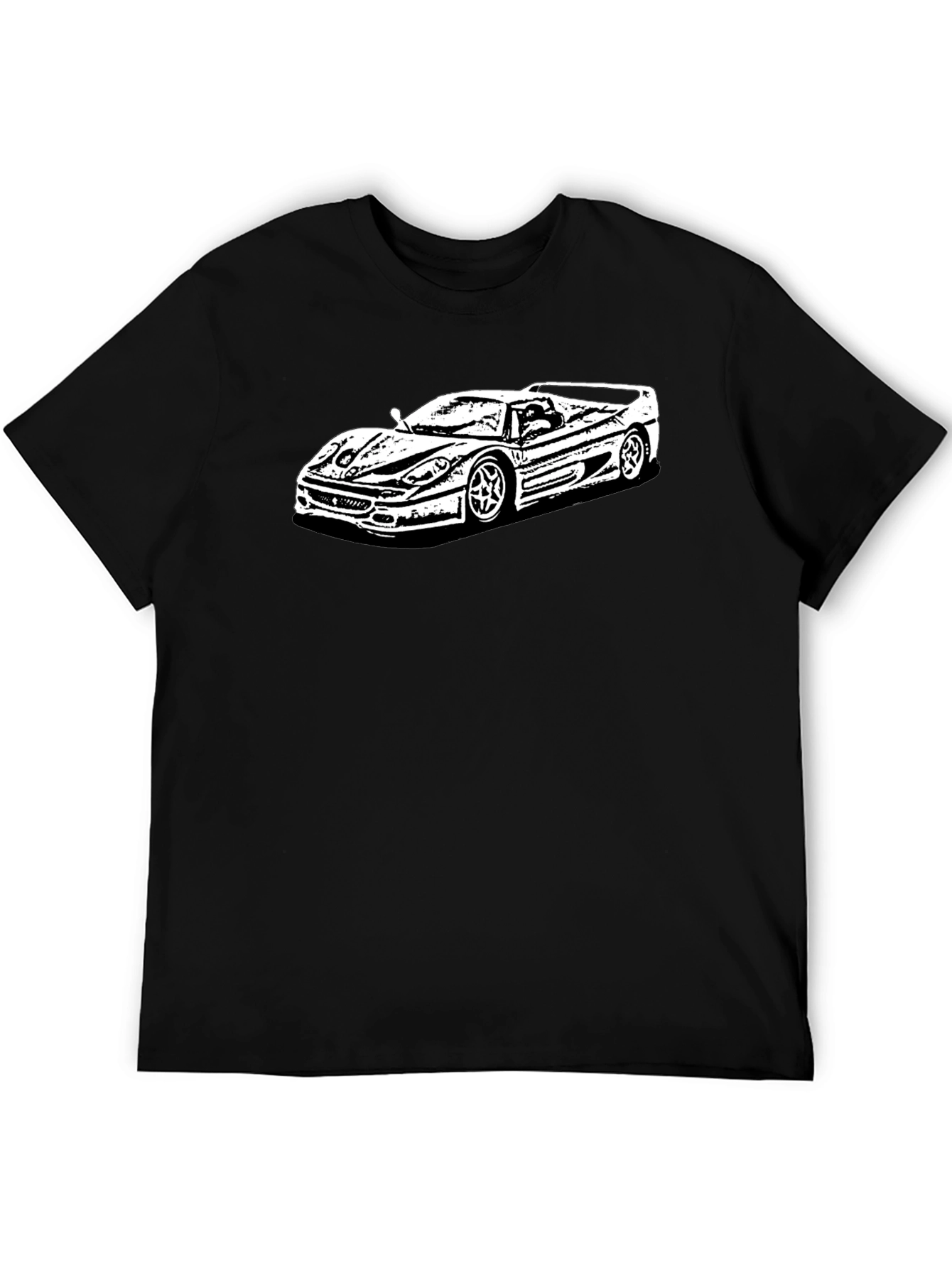Car Graphic Tee - Cool & Casual Black T-Shirt