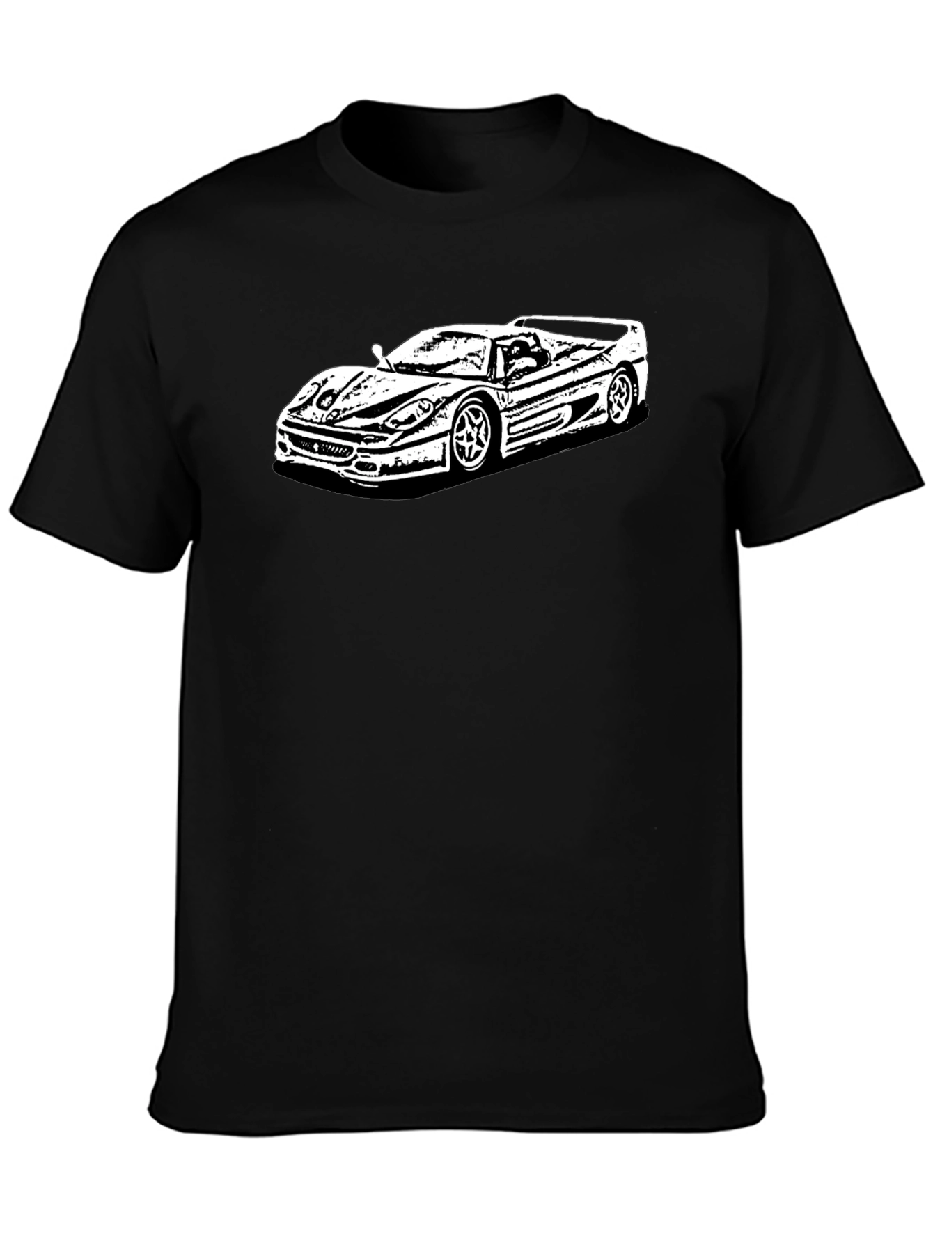 Car Graphic Tee - Cool & Casual Black T-Shirt