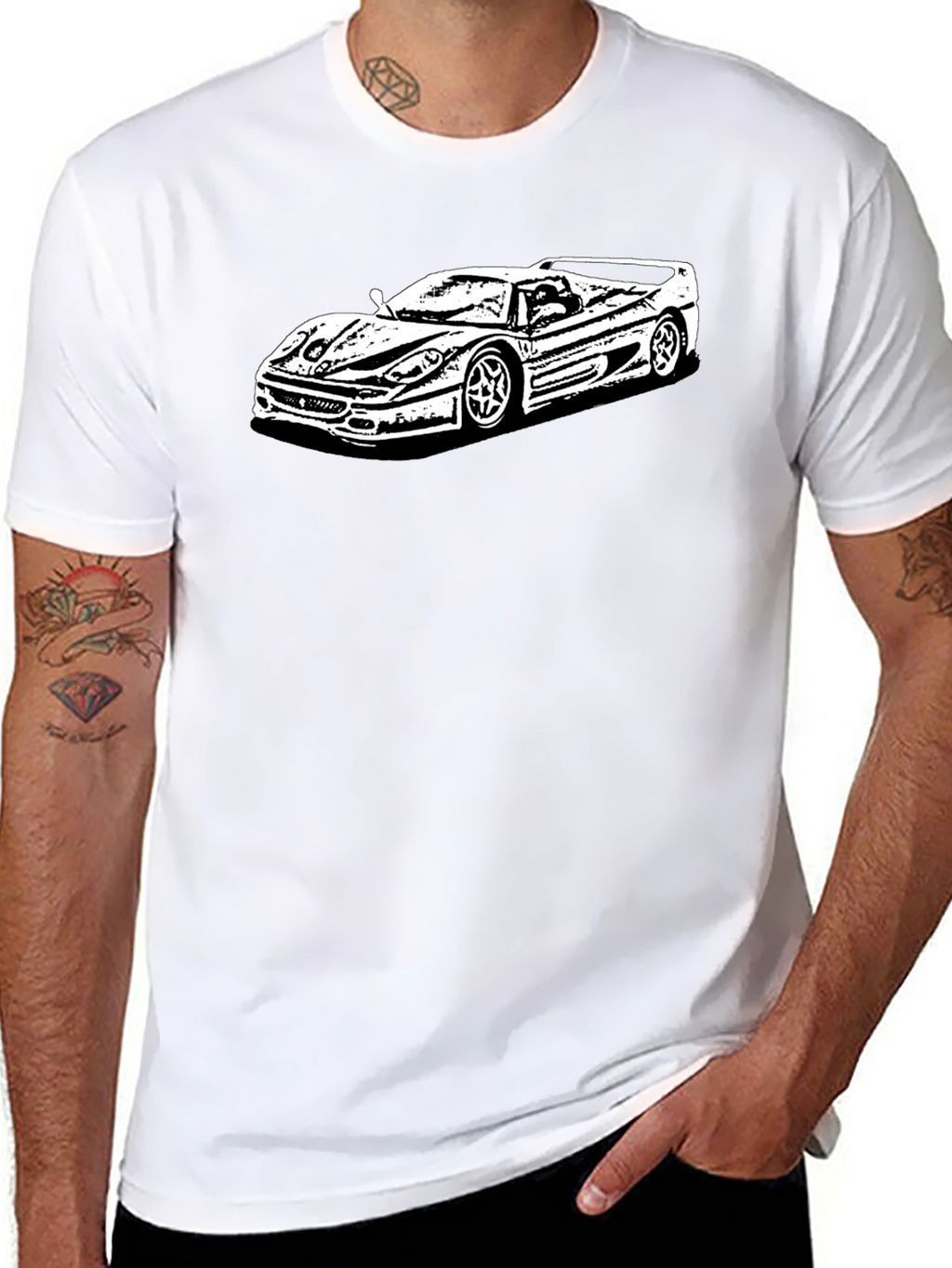 Car Graphic Tee - Cool & Casual Black T-Shirt