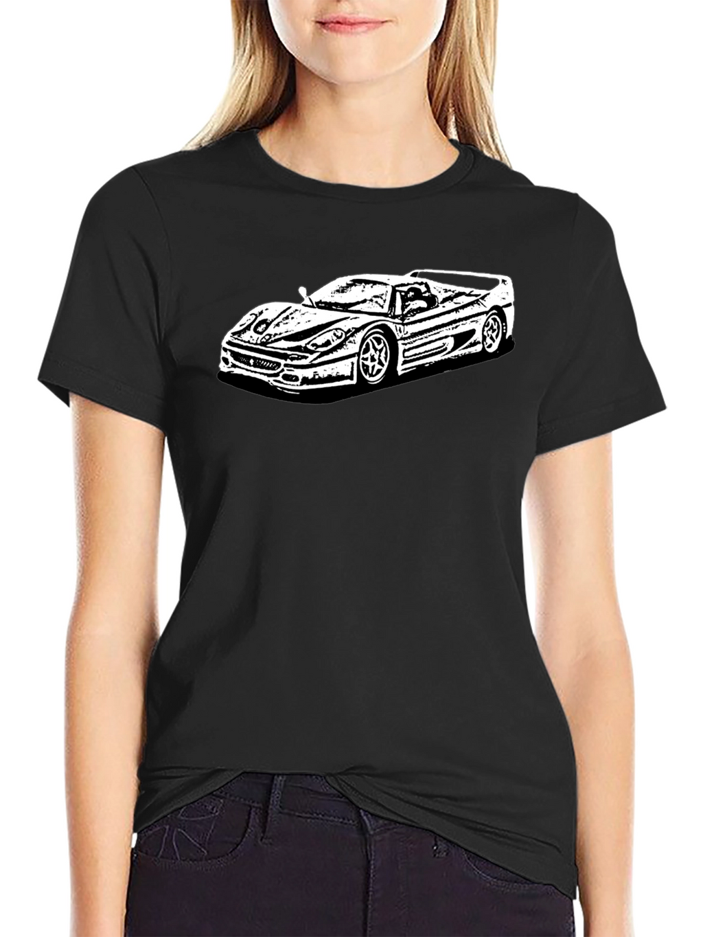Car Graphic Tee - Cool & Casual Black T-Shirt