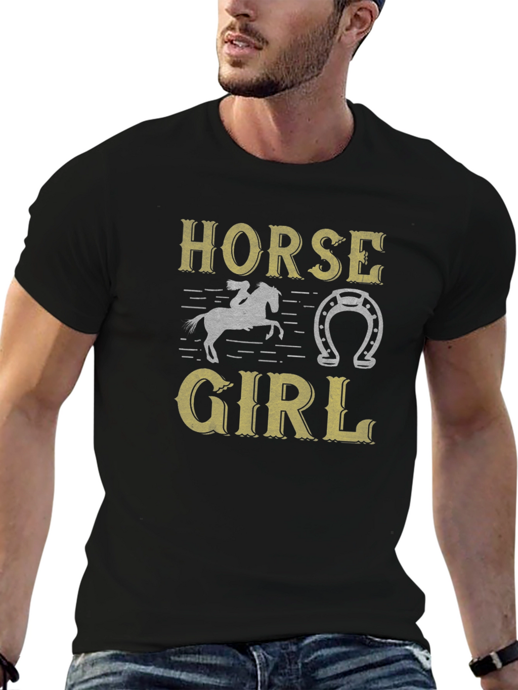 Horse Girl Graphic T-Shirt