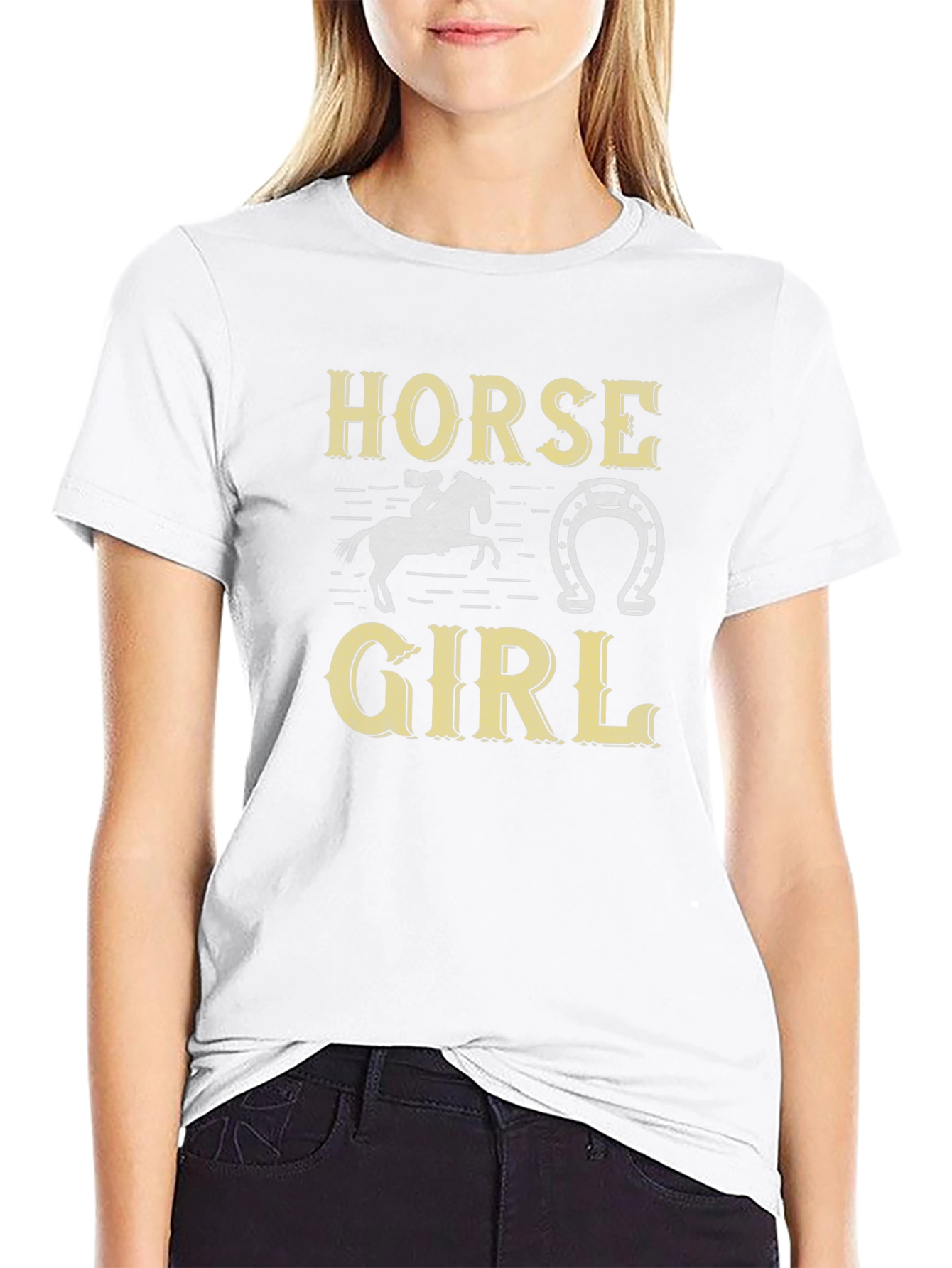 Horse Girl Graphic T-Shirt