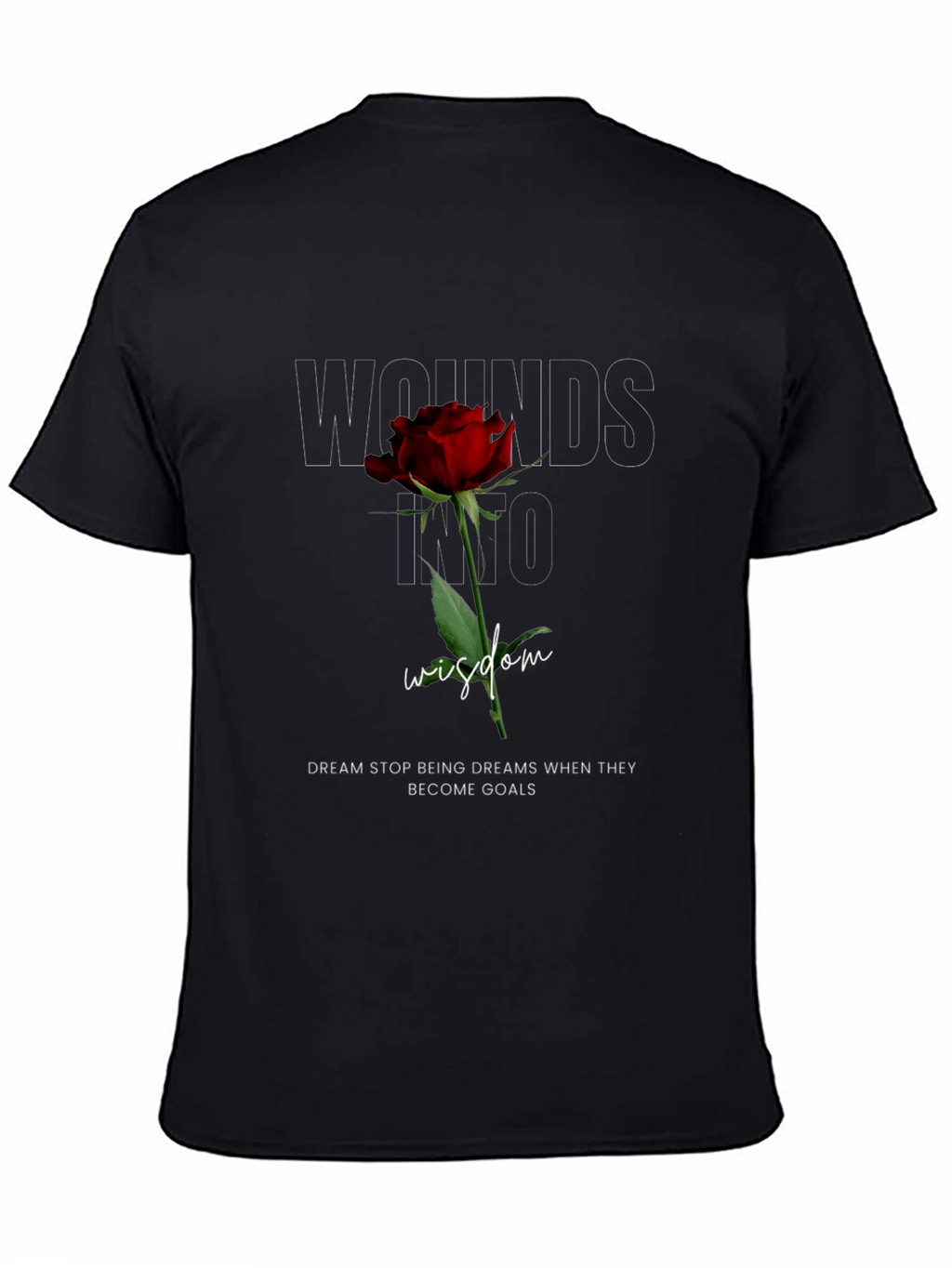 Wounds Into Wisdom Rose Graphic Tee