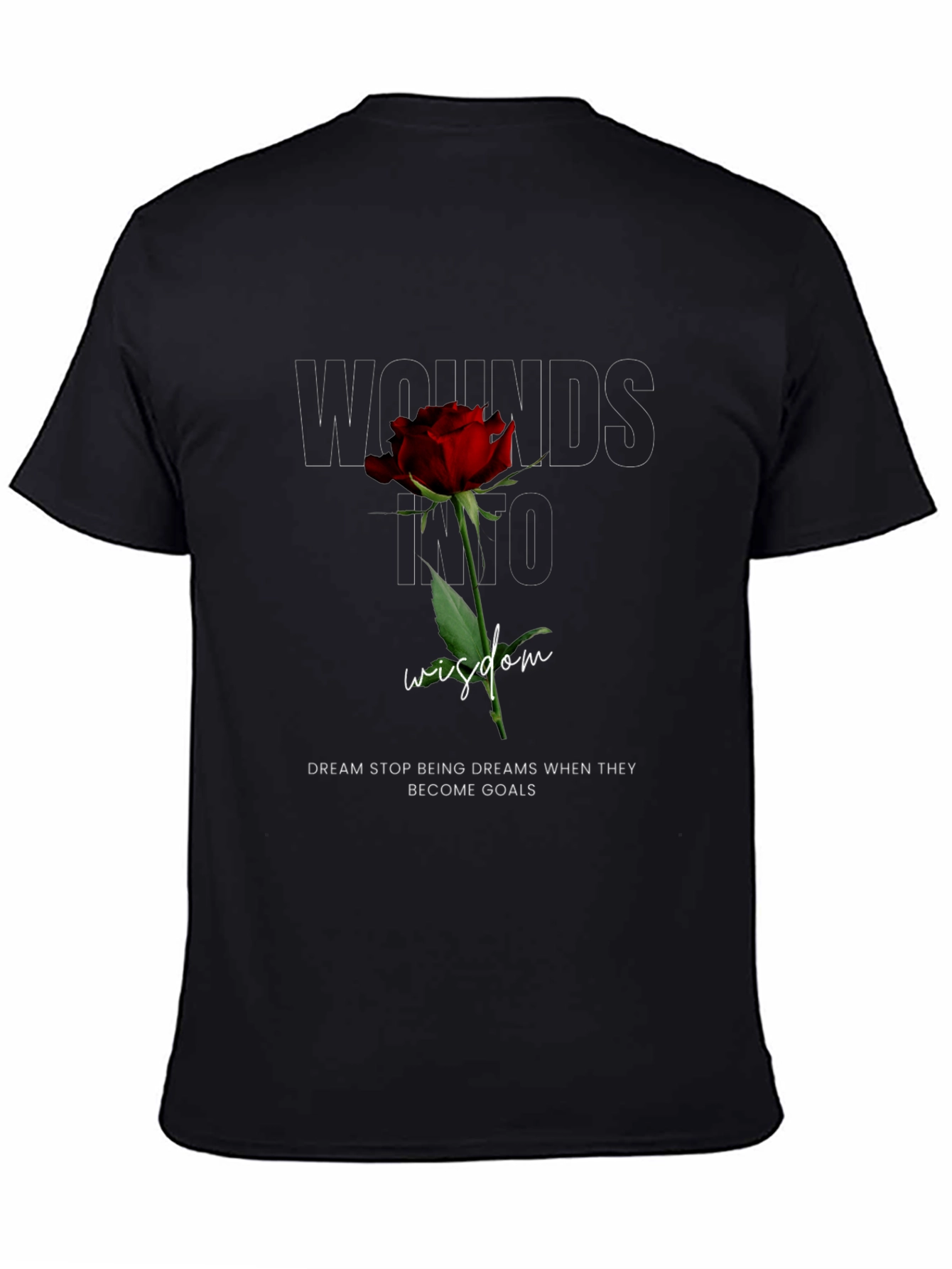 Wounds Into Wisdom Rose Graphic Tee