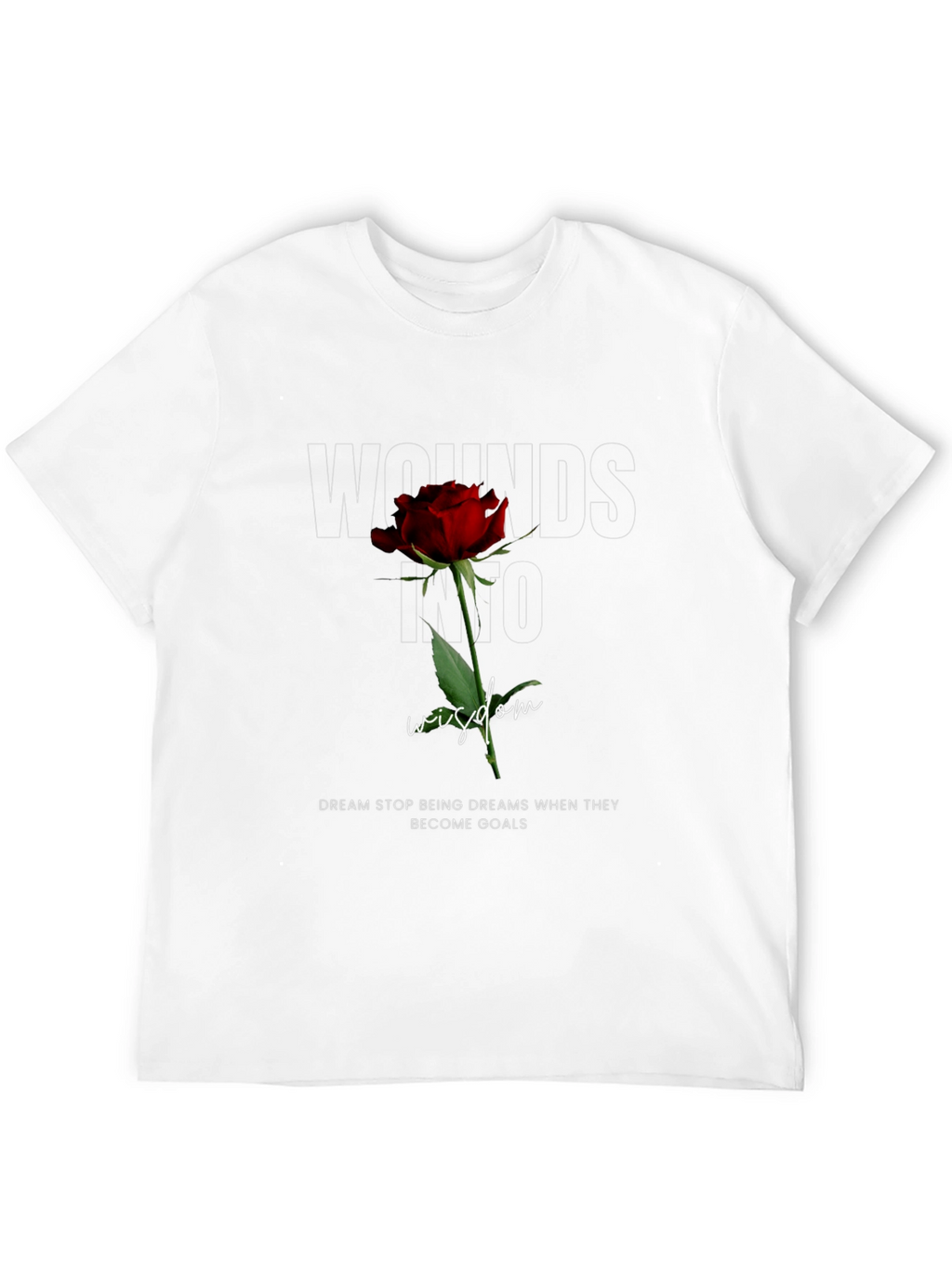 Wounds Into Wisdom Rose Graphic Tee
