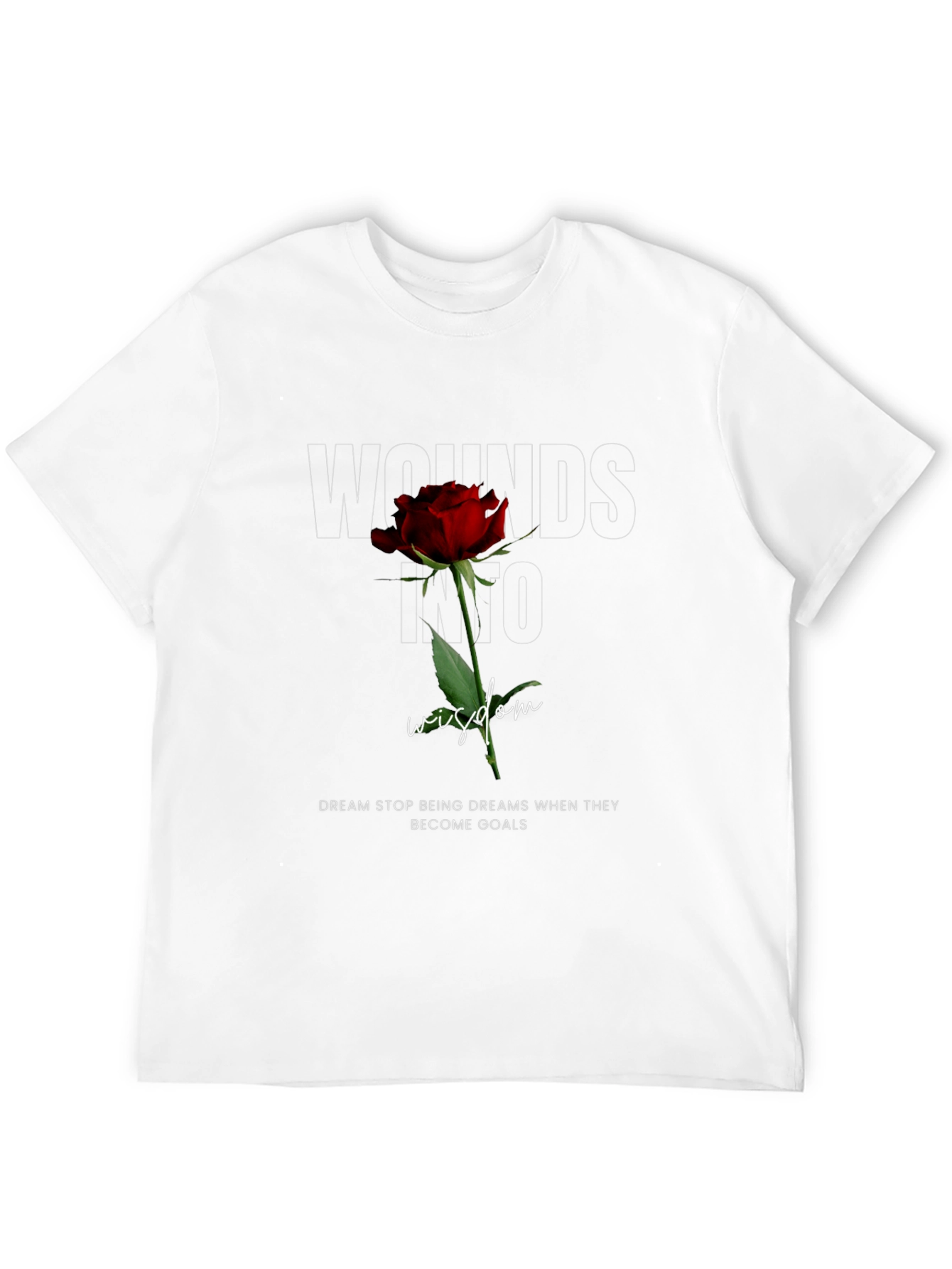 Wounds Into Wisdom Rose Graphic Tee